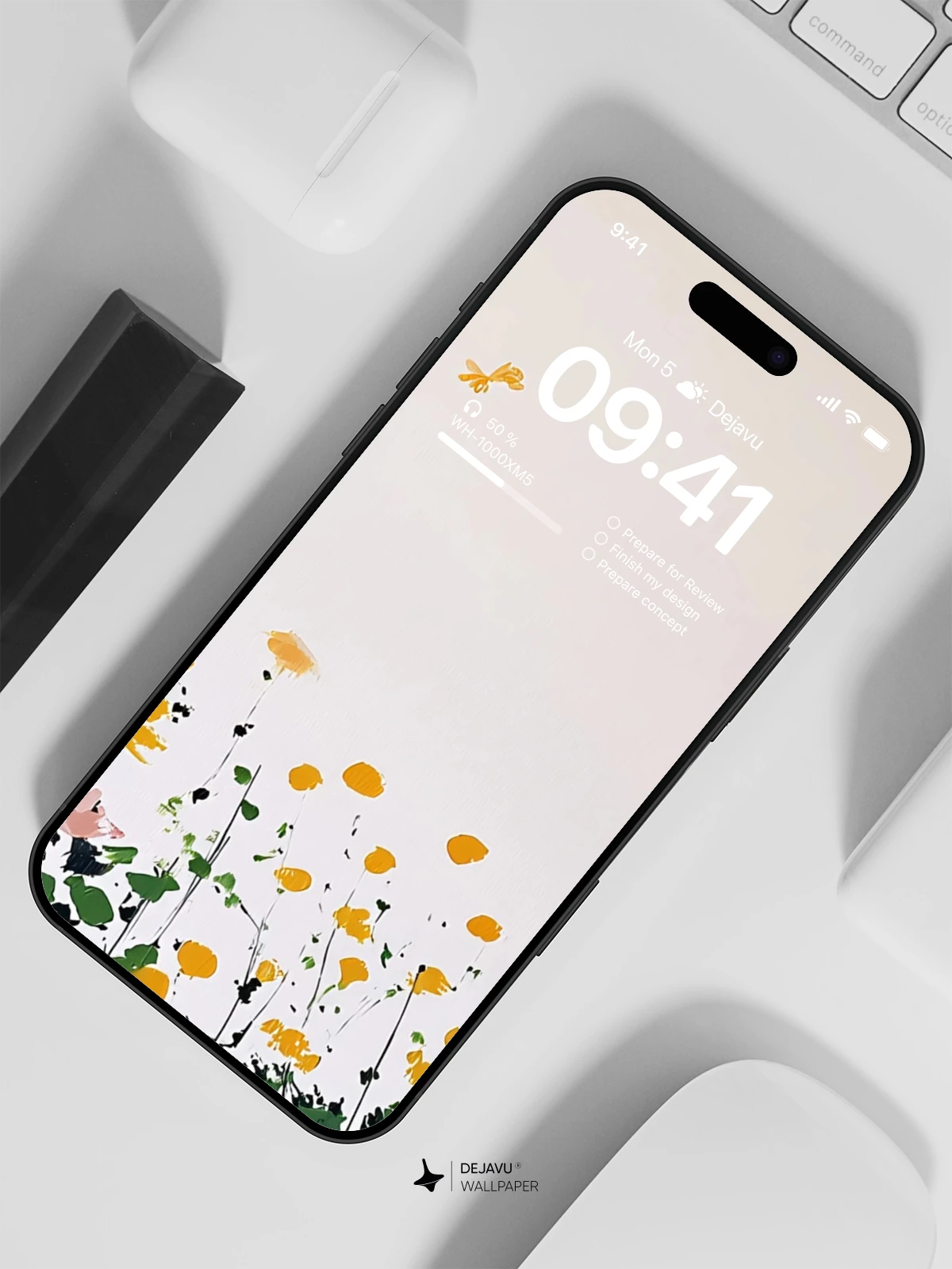 Yellow Flowers Wallpaper 4K for iPhone Lock Screen