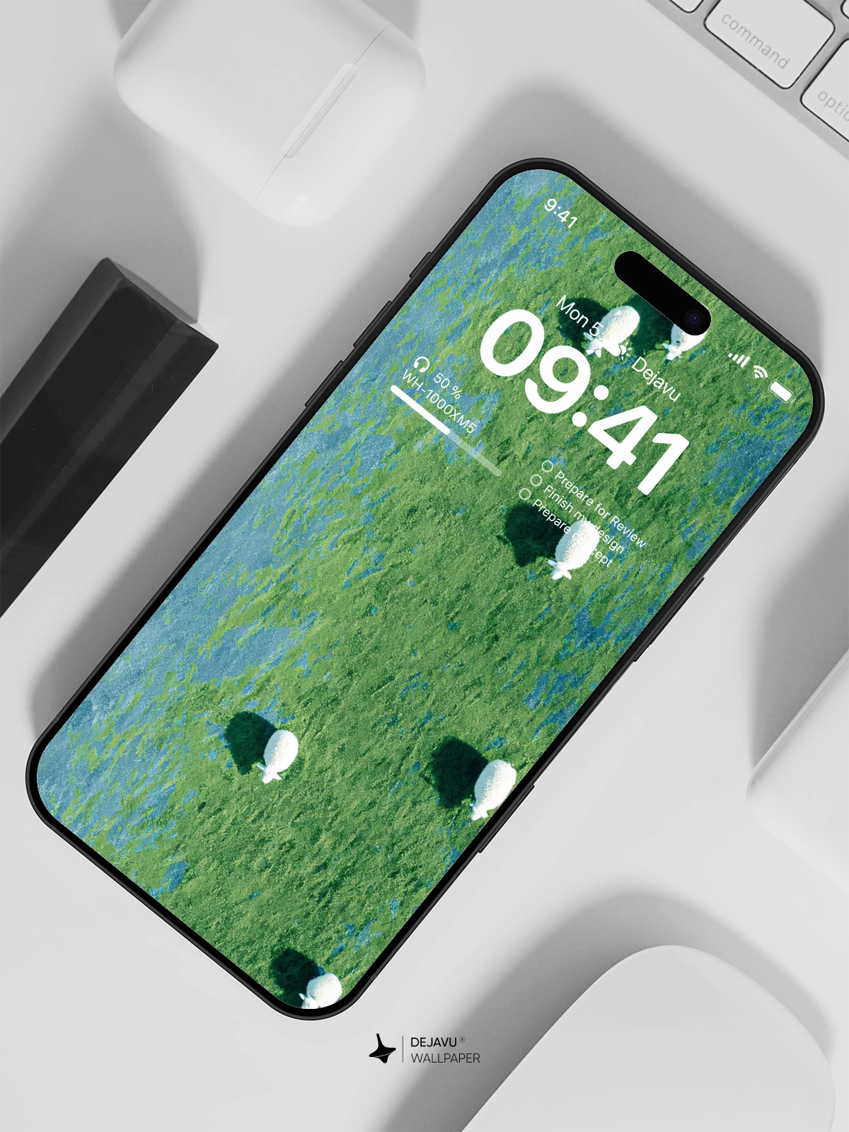 Aerial Sheep Wallpaper 4K for iPhone Lock Screen