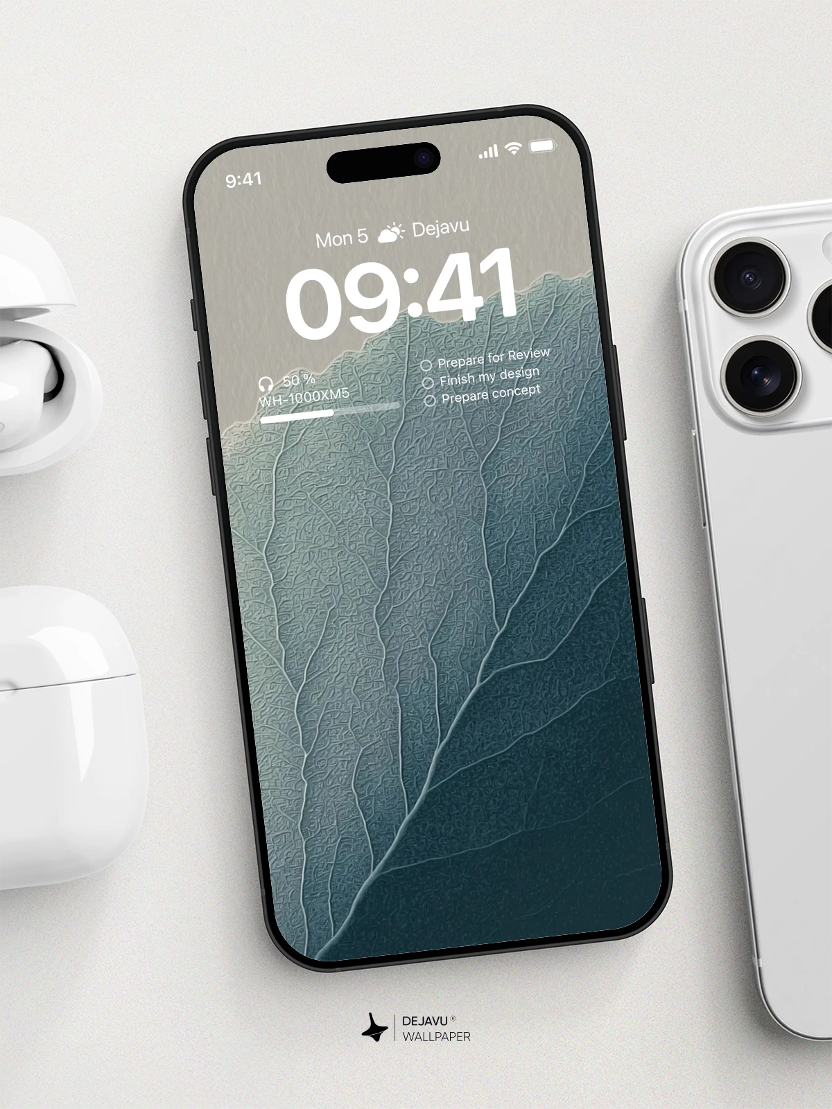 Leaf Vein Texture Wallpaper 4K for iPhone Lock Screen