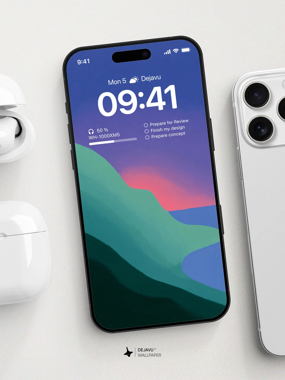 Abstract Gradient Wallpaper 4K for iPhone Lock Screen