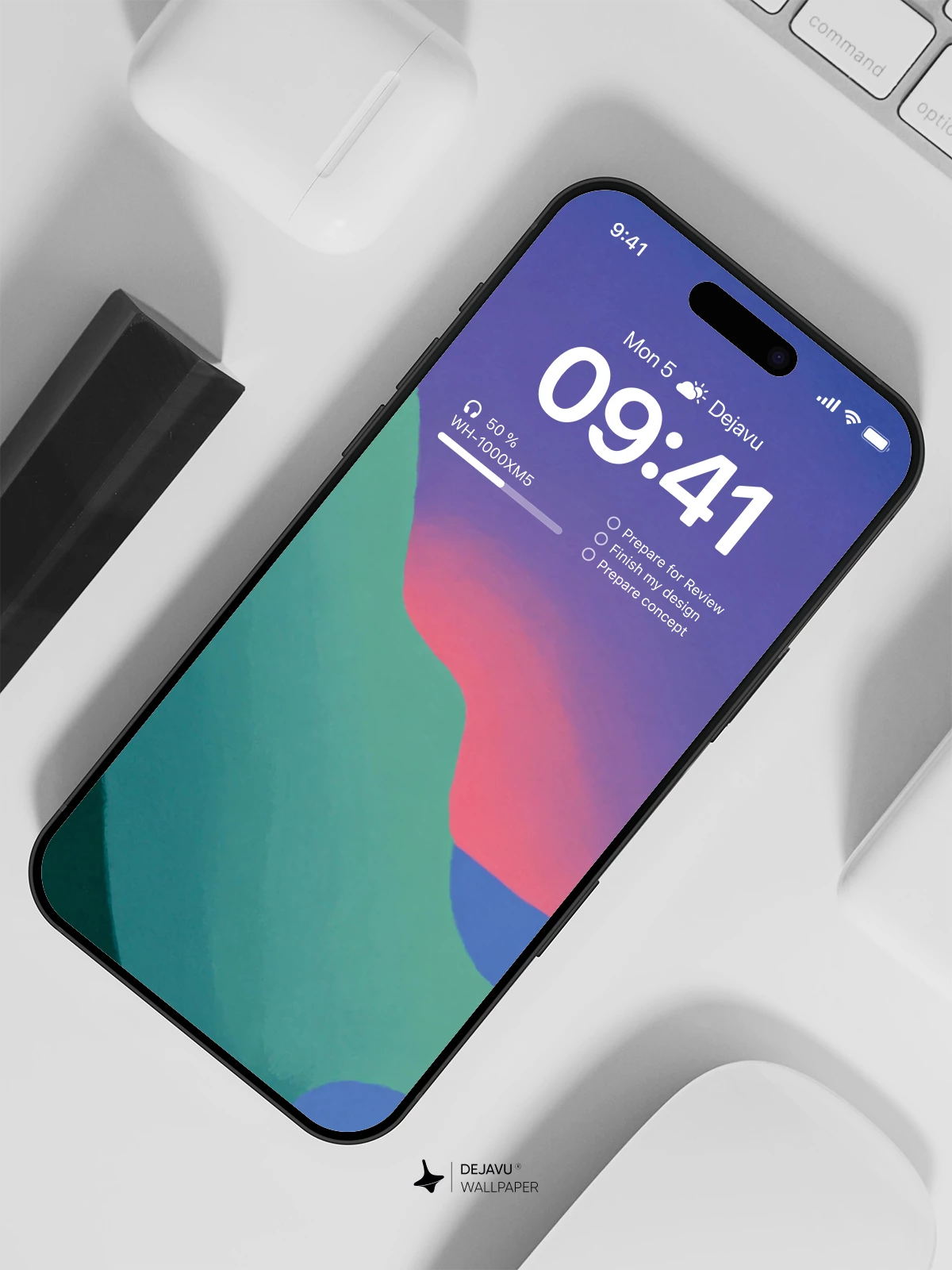 Abstract Gradient Wallpaper 4K for iPhone Lock Screen