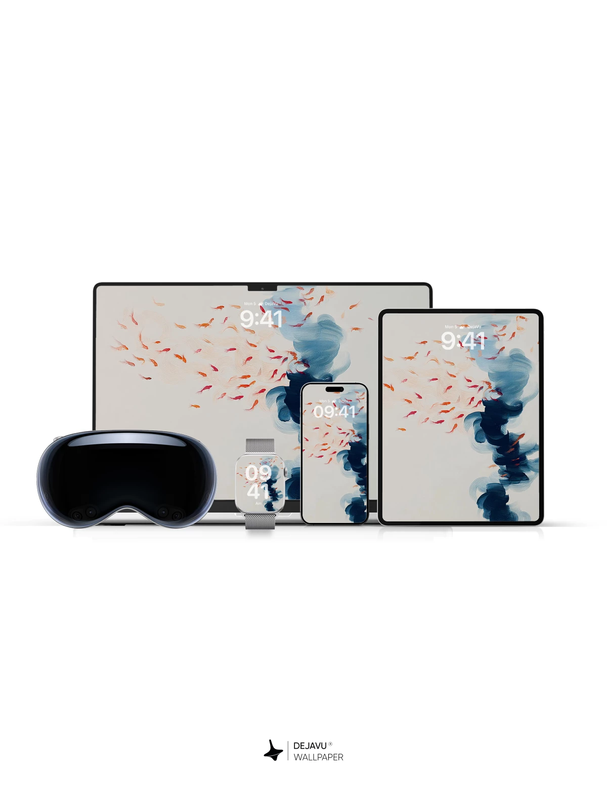 Abstract Fish Swarm Wallpaper 4K for iPhone Lock Screen