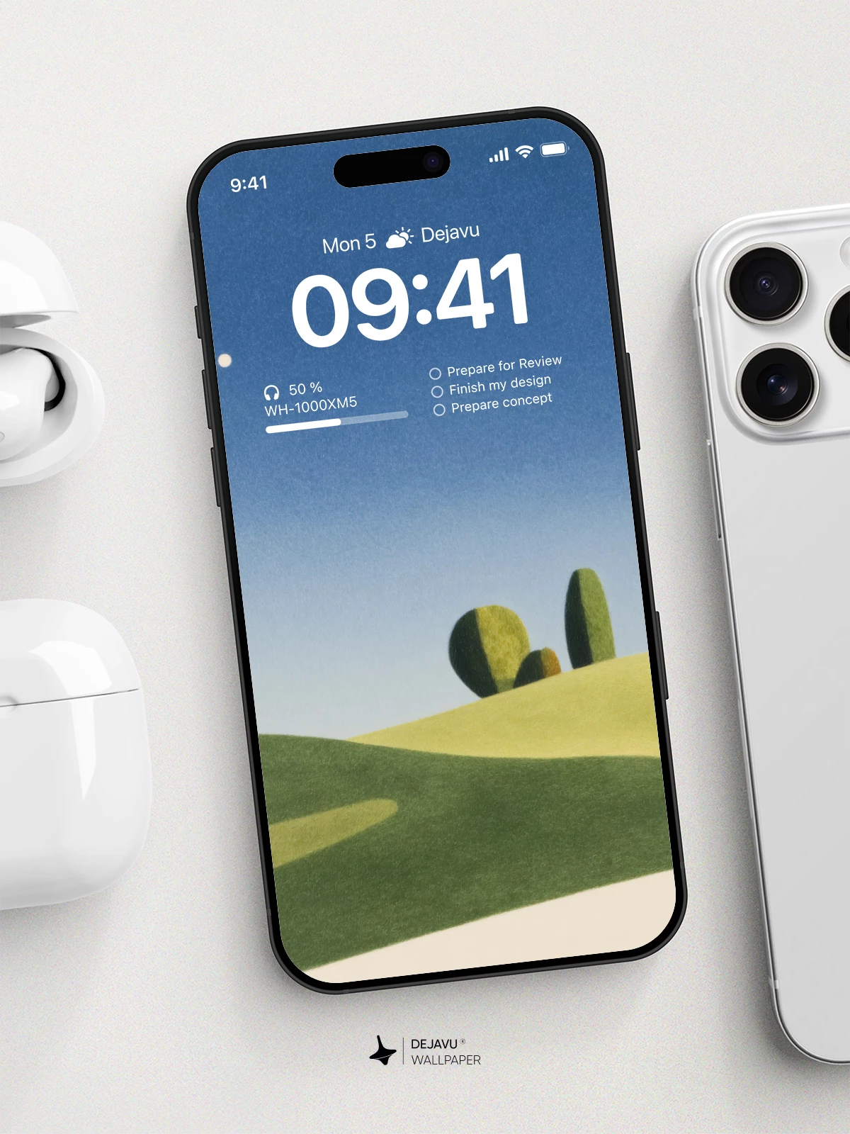 Minimalist Landscape Wallpaper 4K for iPhone Lock Screen