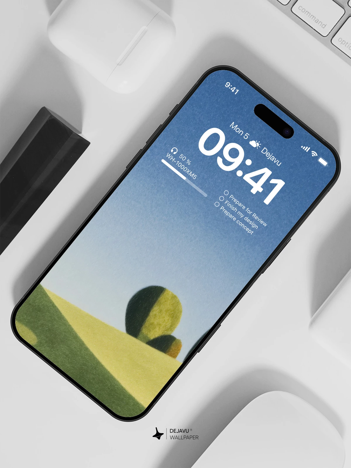 Minimalist Landscape Wallpaper 4K for iPhone Lock Screen