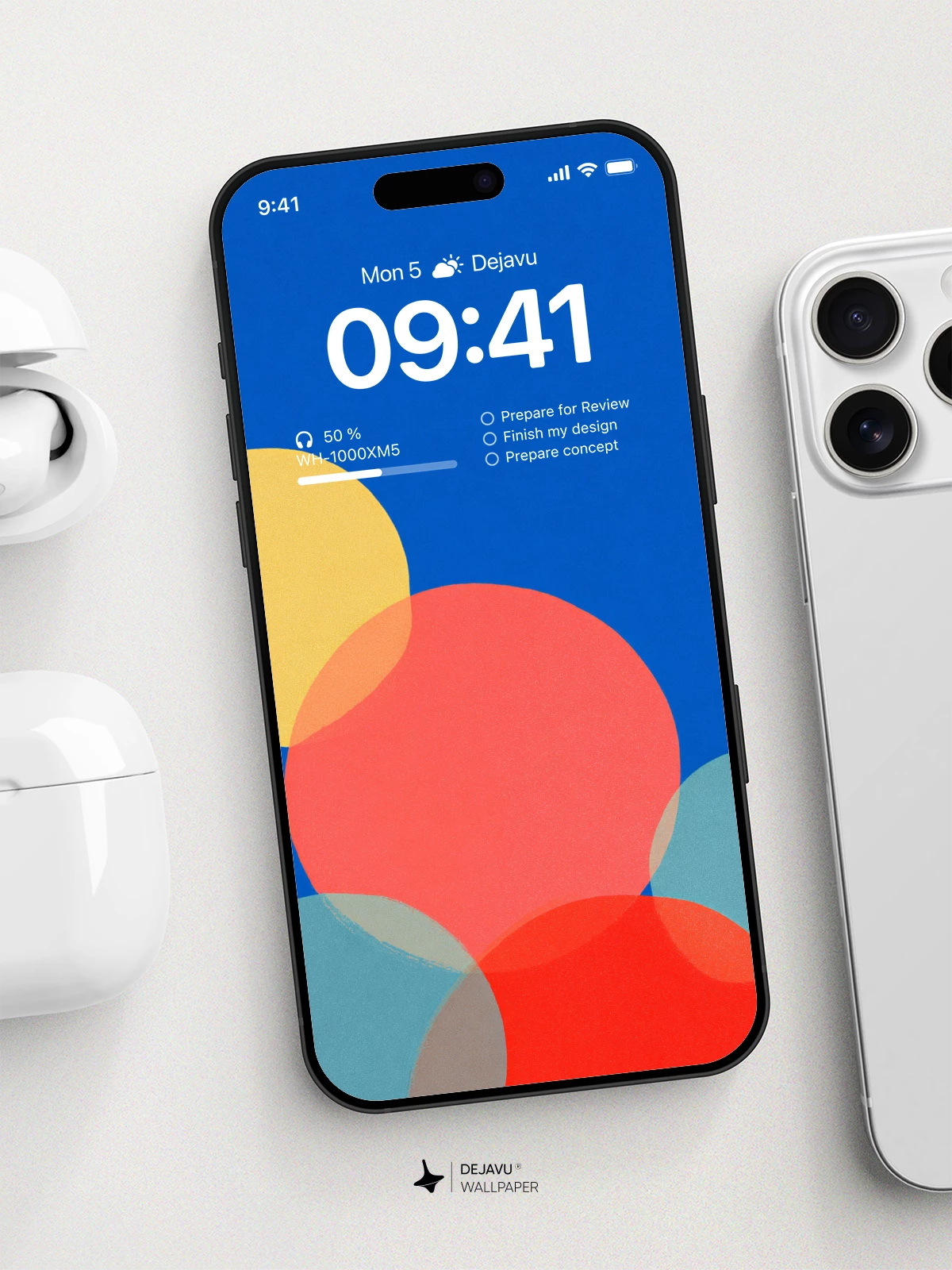 Colorful Circles Wallpaper 4K for iPhone Lock Screen