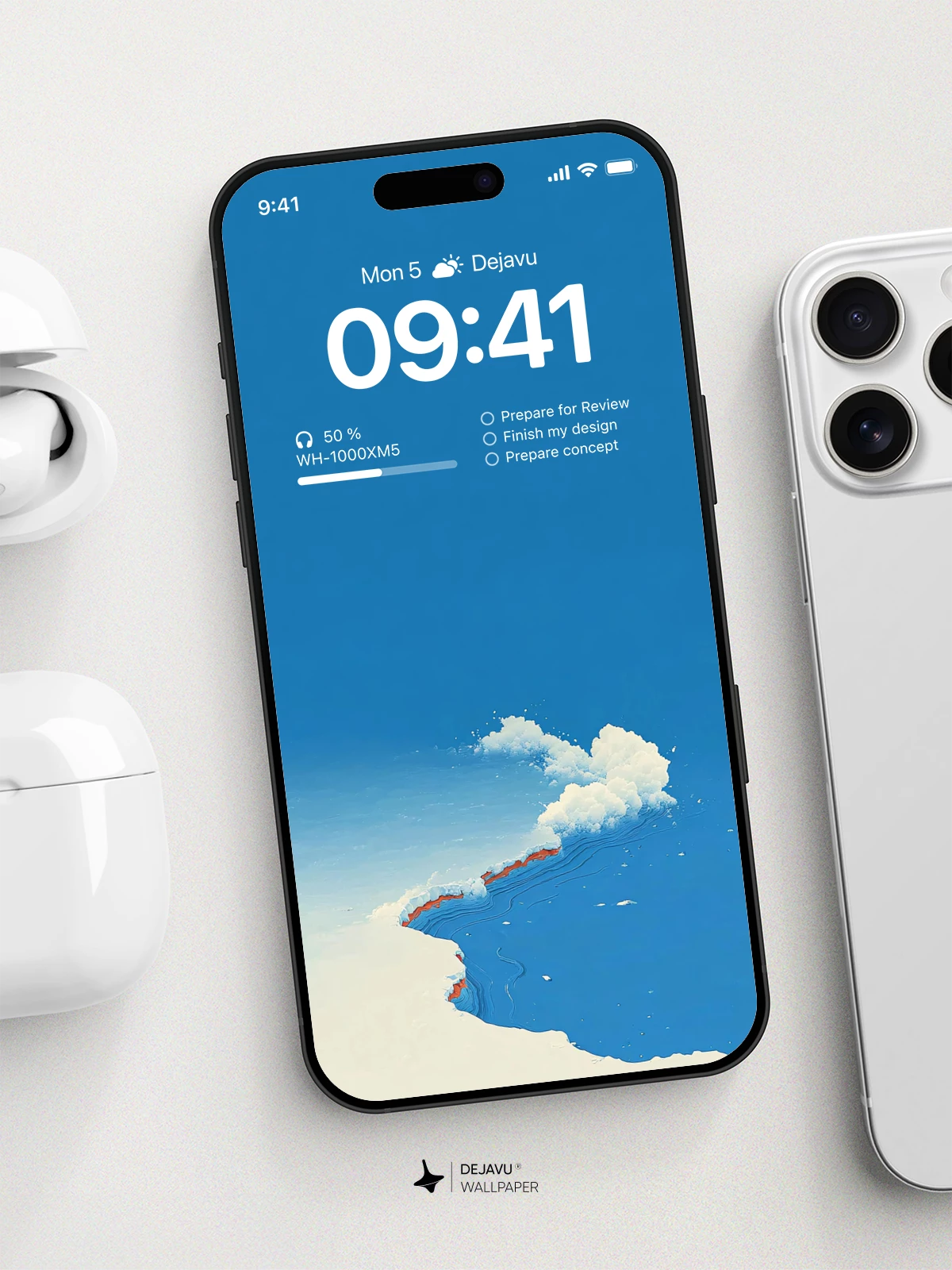 Minimal Cloud Wallpaper 4K for iPhone Lock Screen