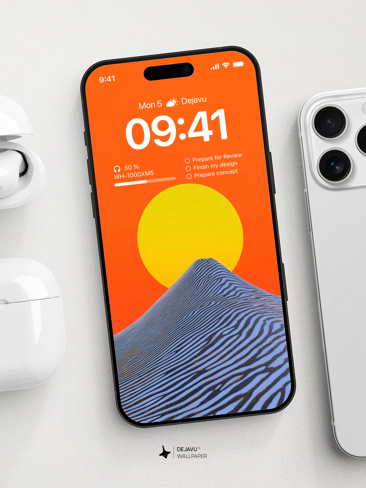 Sunset Mountain Wallpaper 4K for iPhone Lock Screen