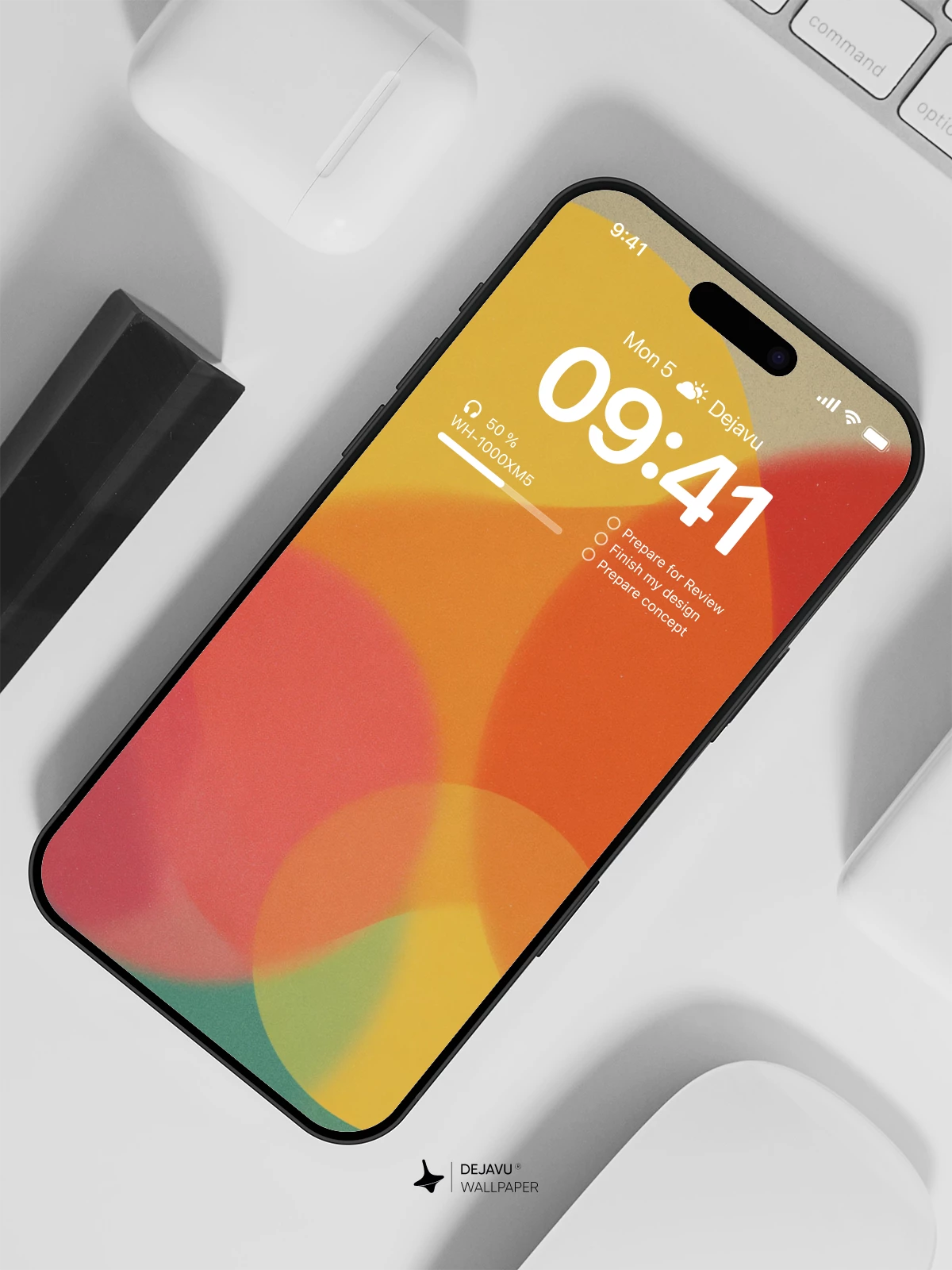 Abstract Colorful Circles Wallpaper 4K for iPhone Lock Screen