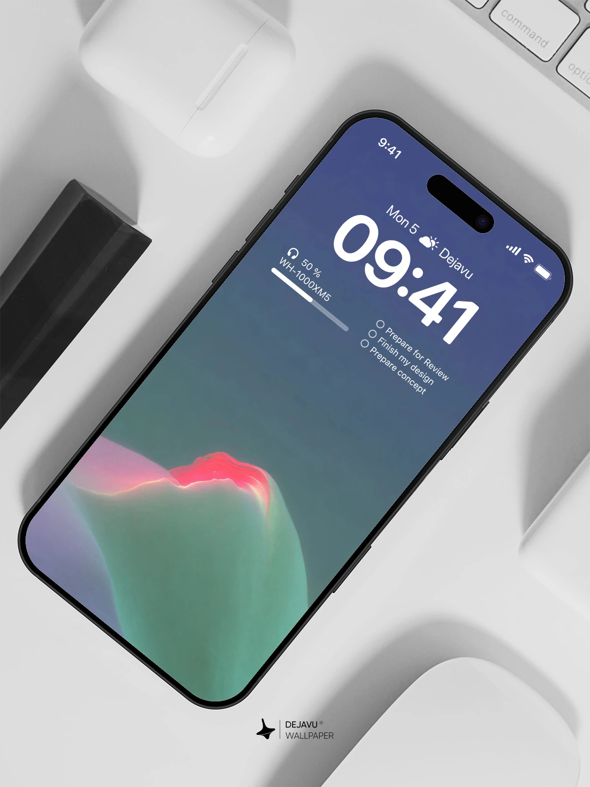 Abstract Gradient Hill Wallpaper 4K for iPhone Lock Screen