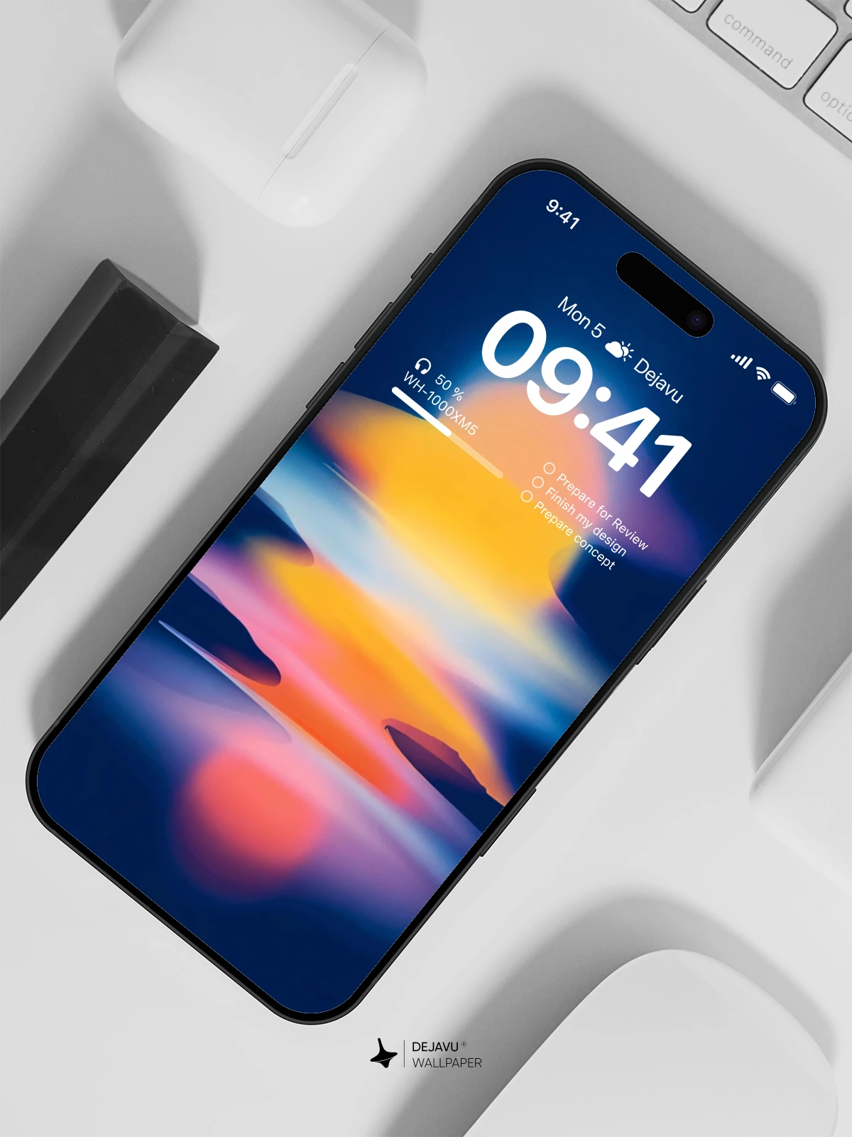 Abstract Neon Light Wallpaper 4K for iPhone Lock Screen