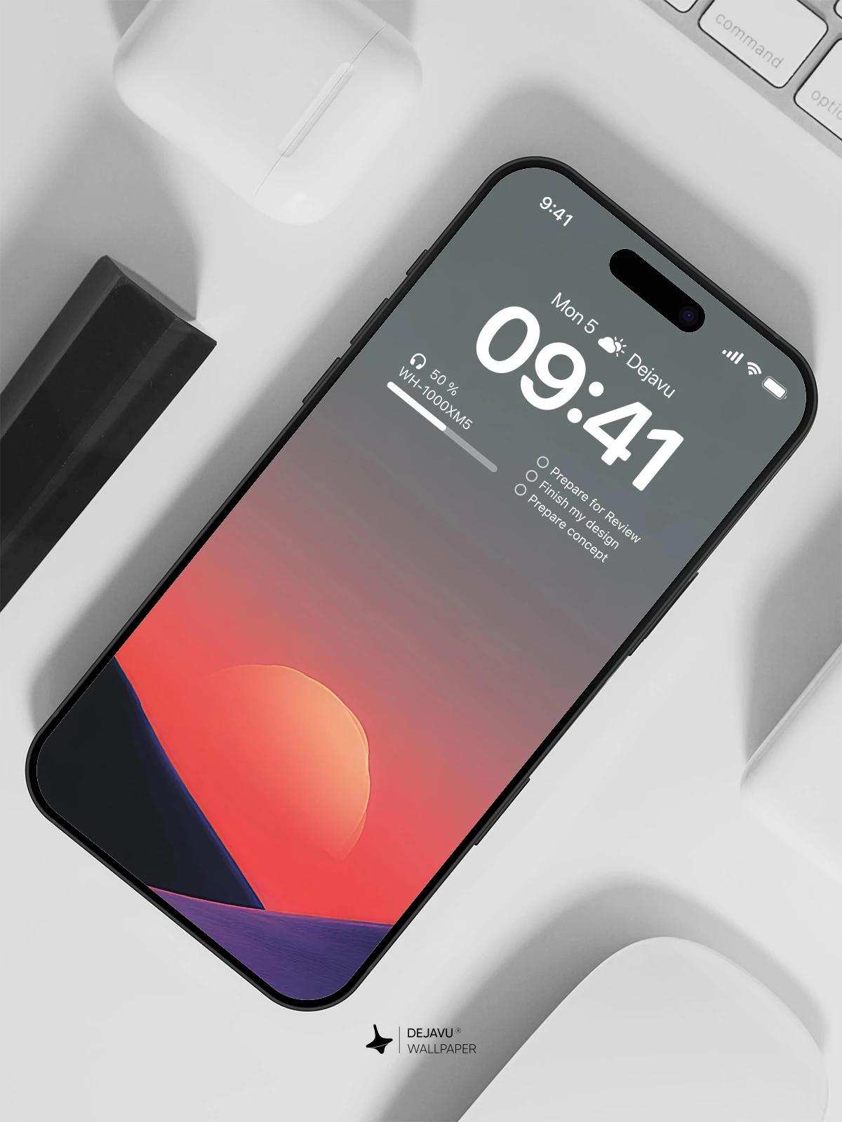 Sunset Silhouette Wallpaper 4K for iPhone Lock Screen