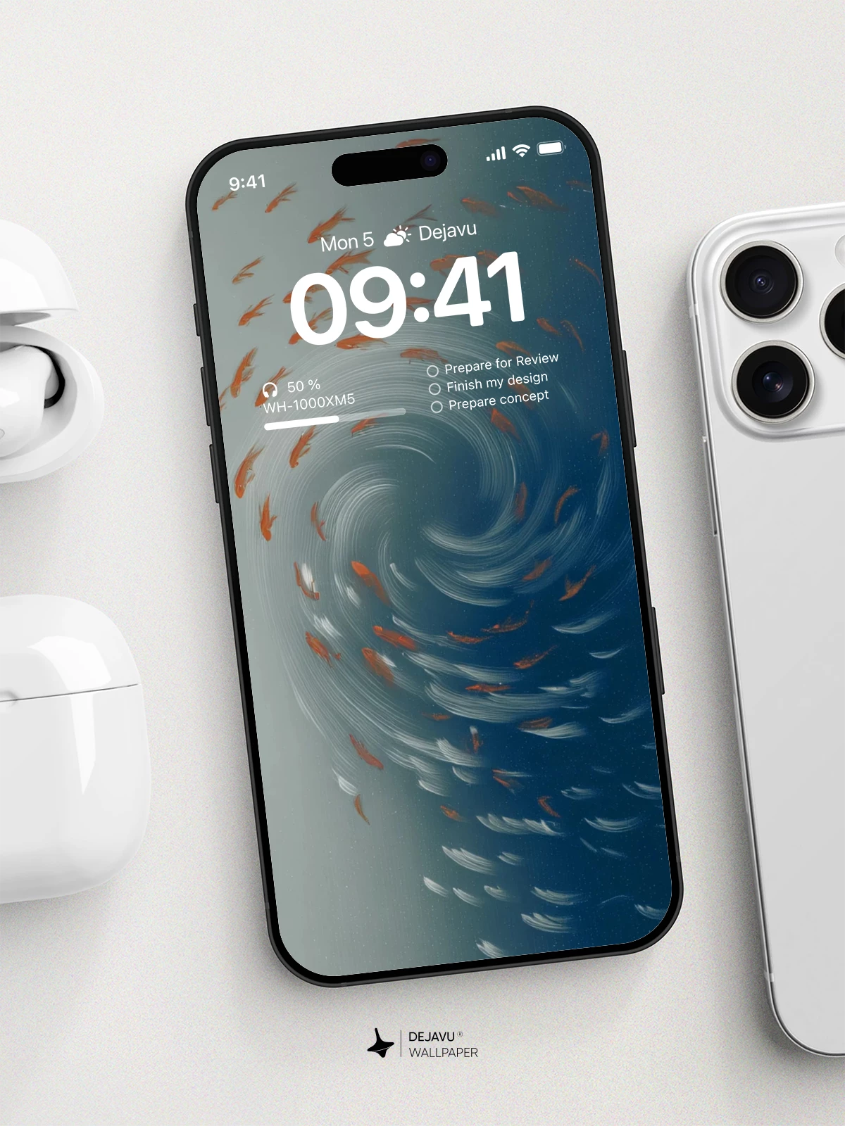 Whirlpool Fish Wallpaper 4K for iPhone Lock Screen