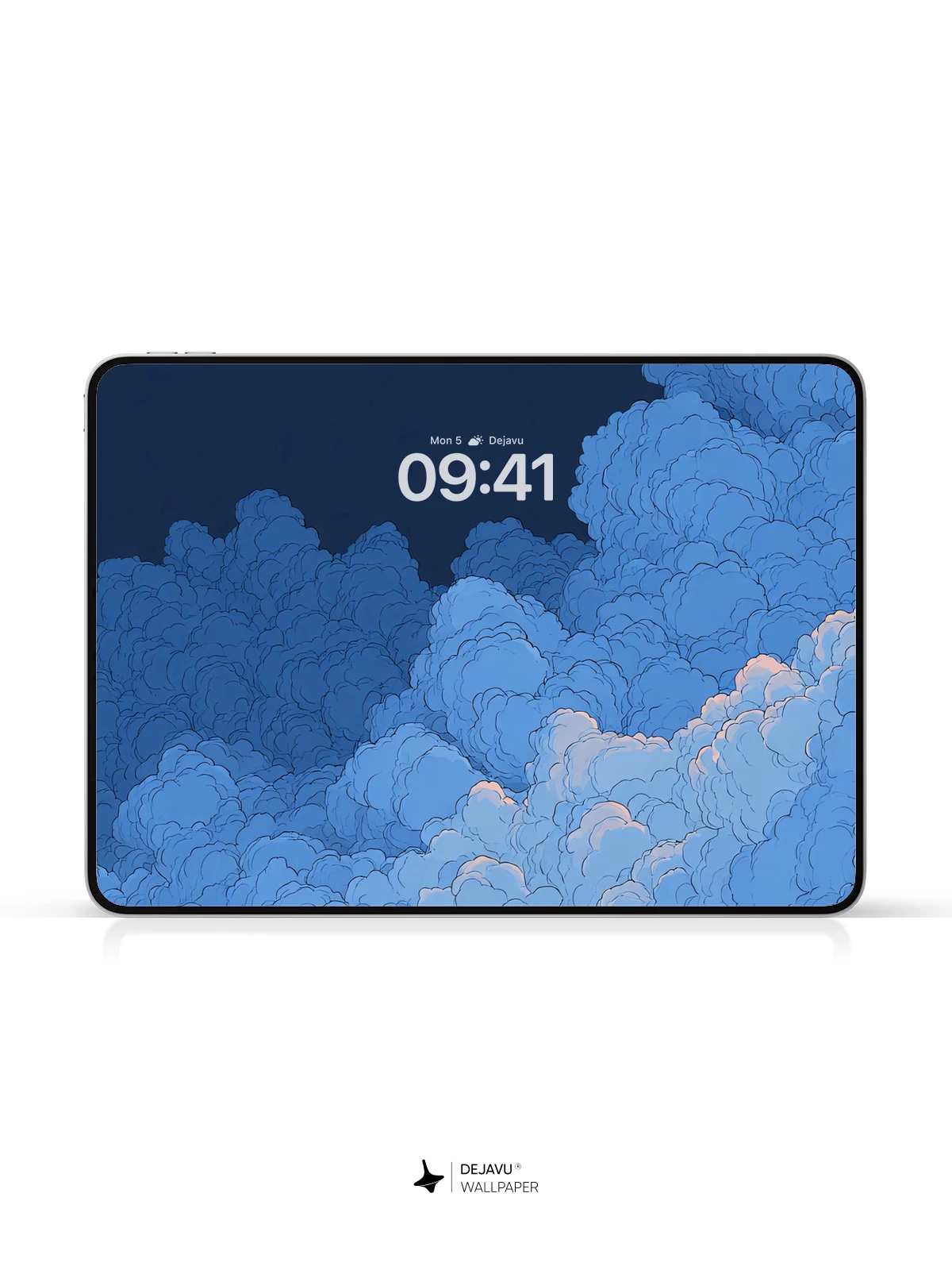 Blue Clouds Wallpaper 4K for iPhone Lock Screen
