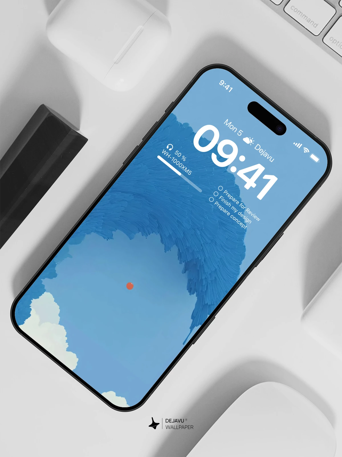 Blue Wave Wallpaper 4K for iPhone Lock Screen