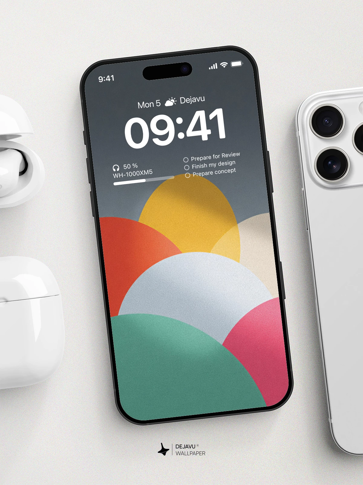 Colorful Gradient Wallpaper 4K for iPhone Lock Screen
