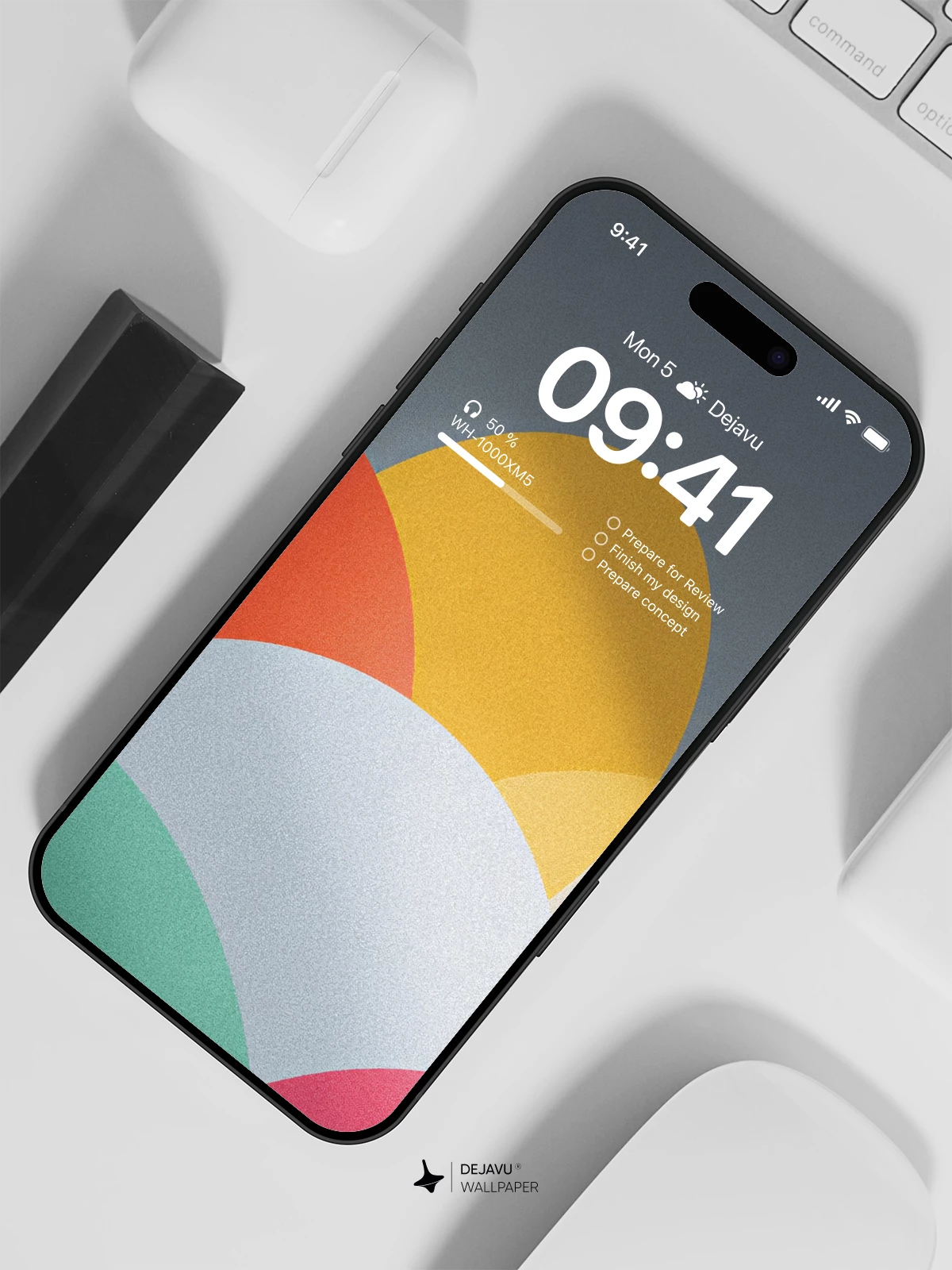 Colorful Gradient Wallpaper 4K for iPhone Lock Screen
