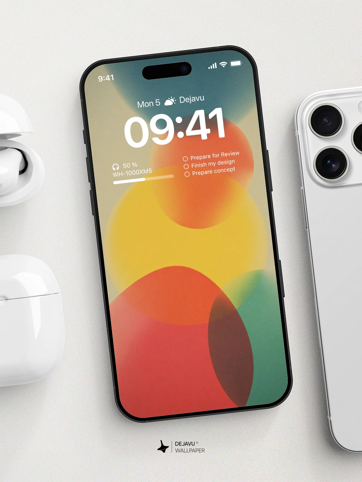 Colorful Abstract Circles Wallpaper 4K for Mobile Background