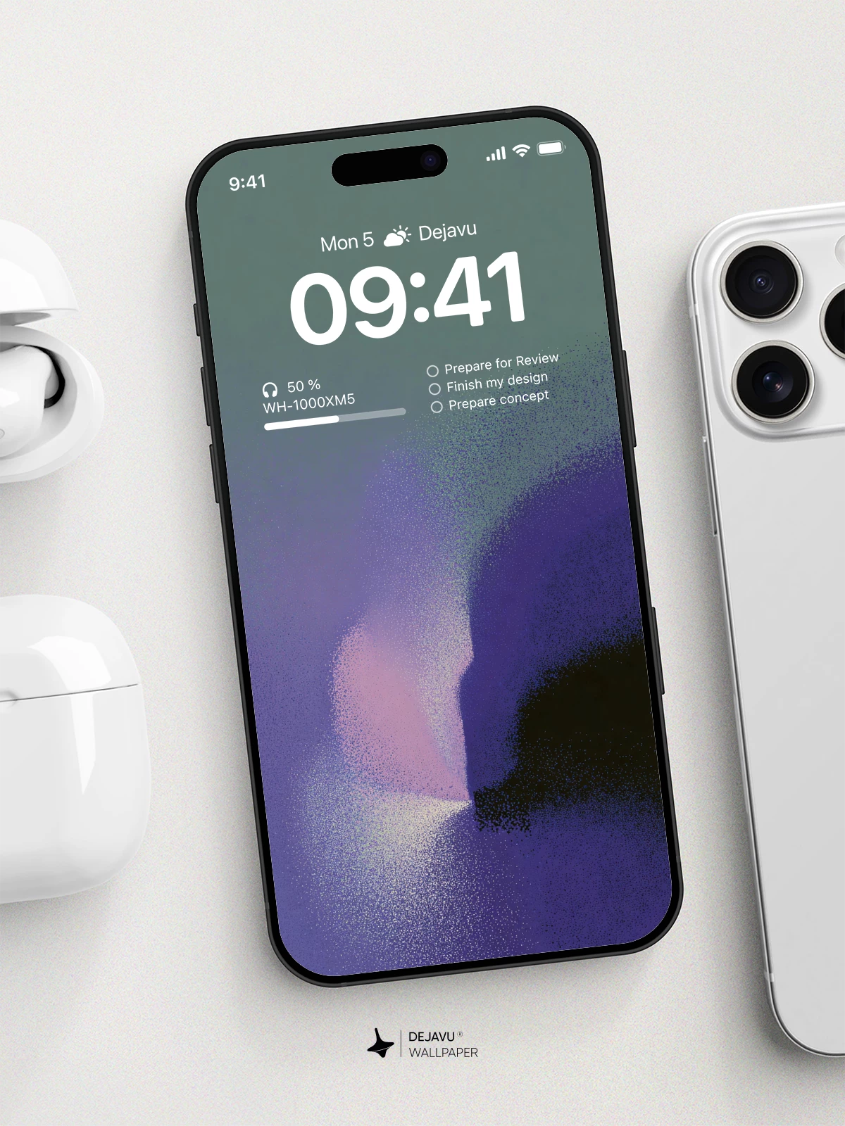 Gradient Purple Abstract Wallpaper 4K for iPhone Lock Screen