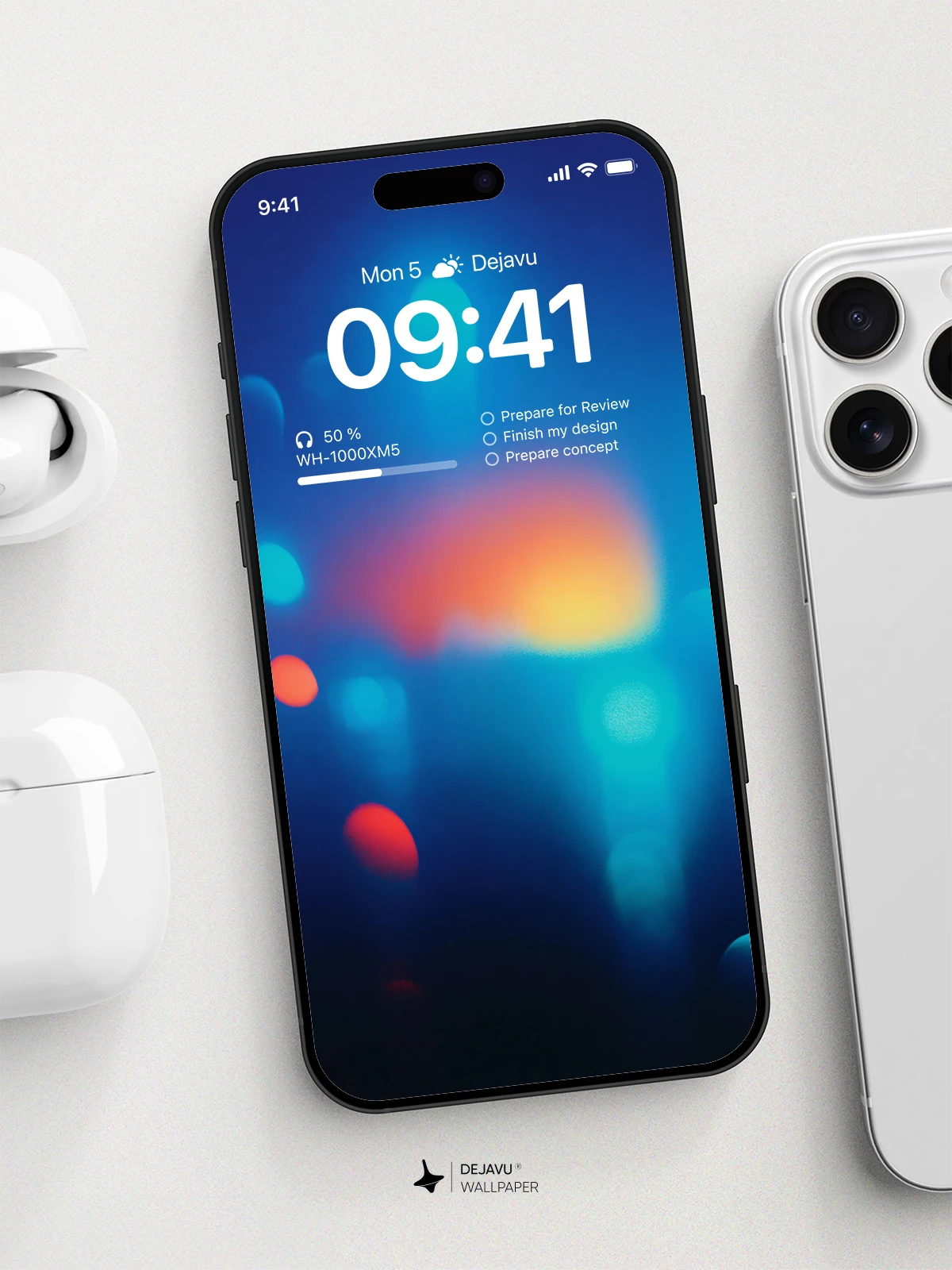 Neon Lights Blur Wallpaper 4K for iPhone Lock Screen