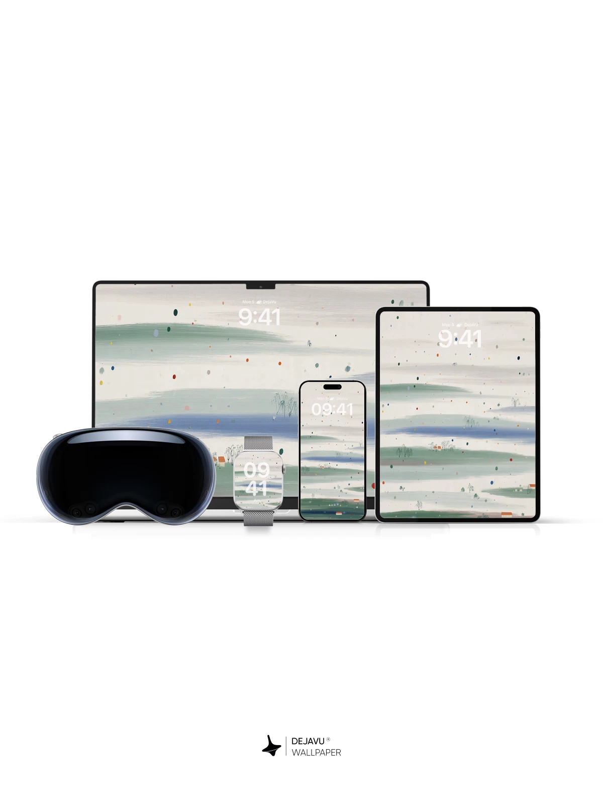 Minimal Abstract Landscape Wallpaper 4K for iPhone Lock Screen