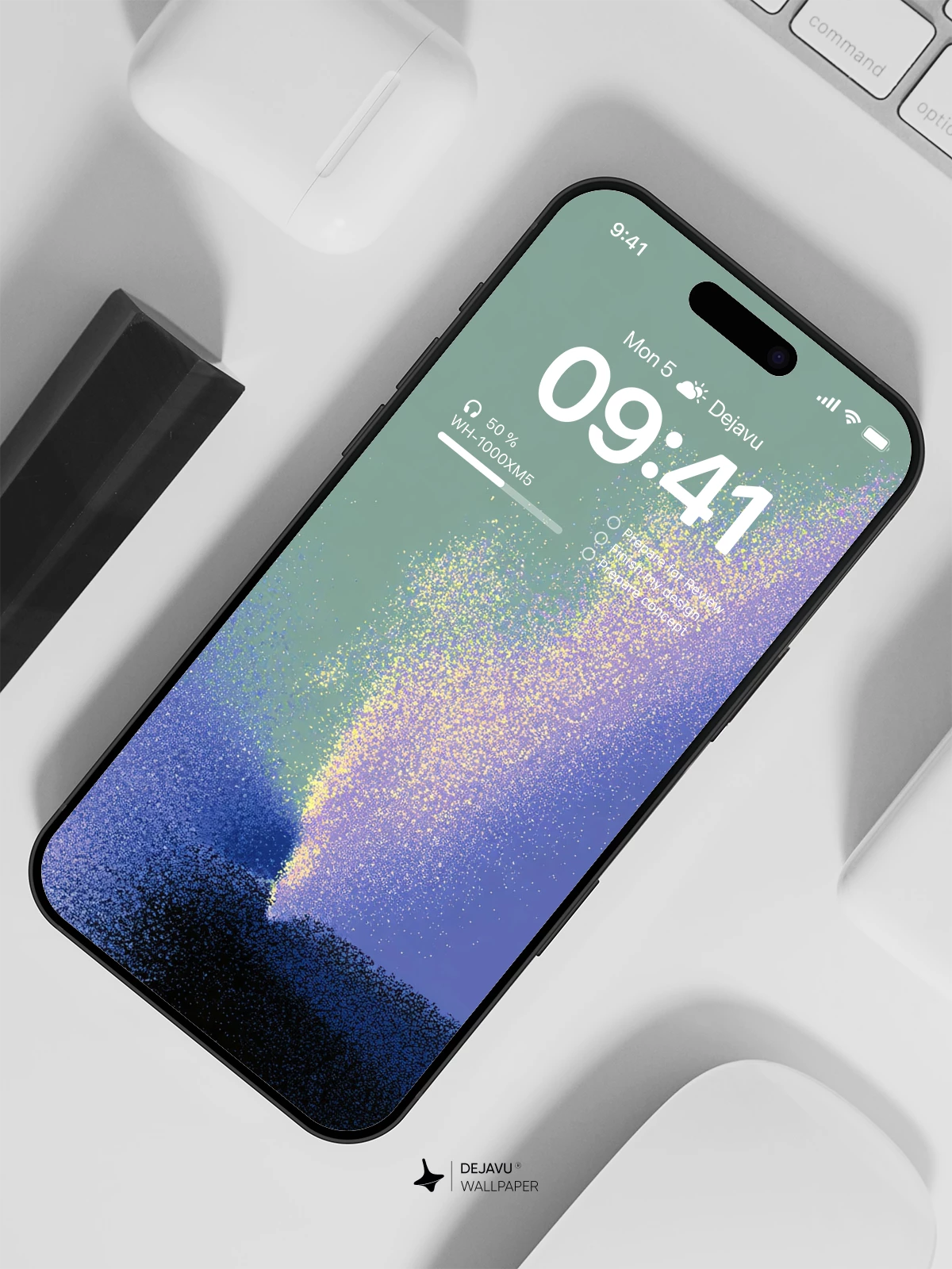 Gradient Particle Wallpaper 4K for iPhone Lock Screen
