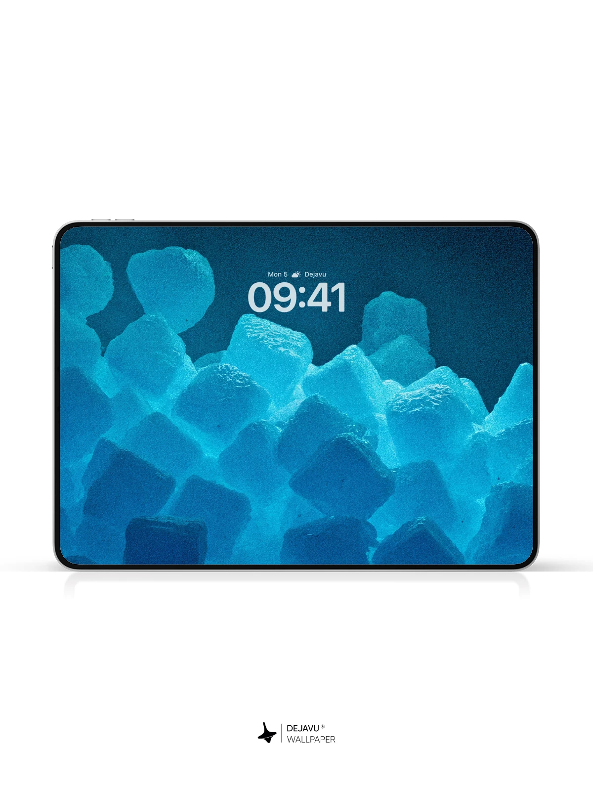 Blue Ice Cubes Wallpaper 4K for iPhone Lock Screen