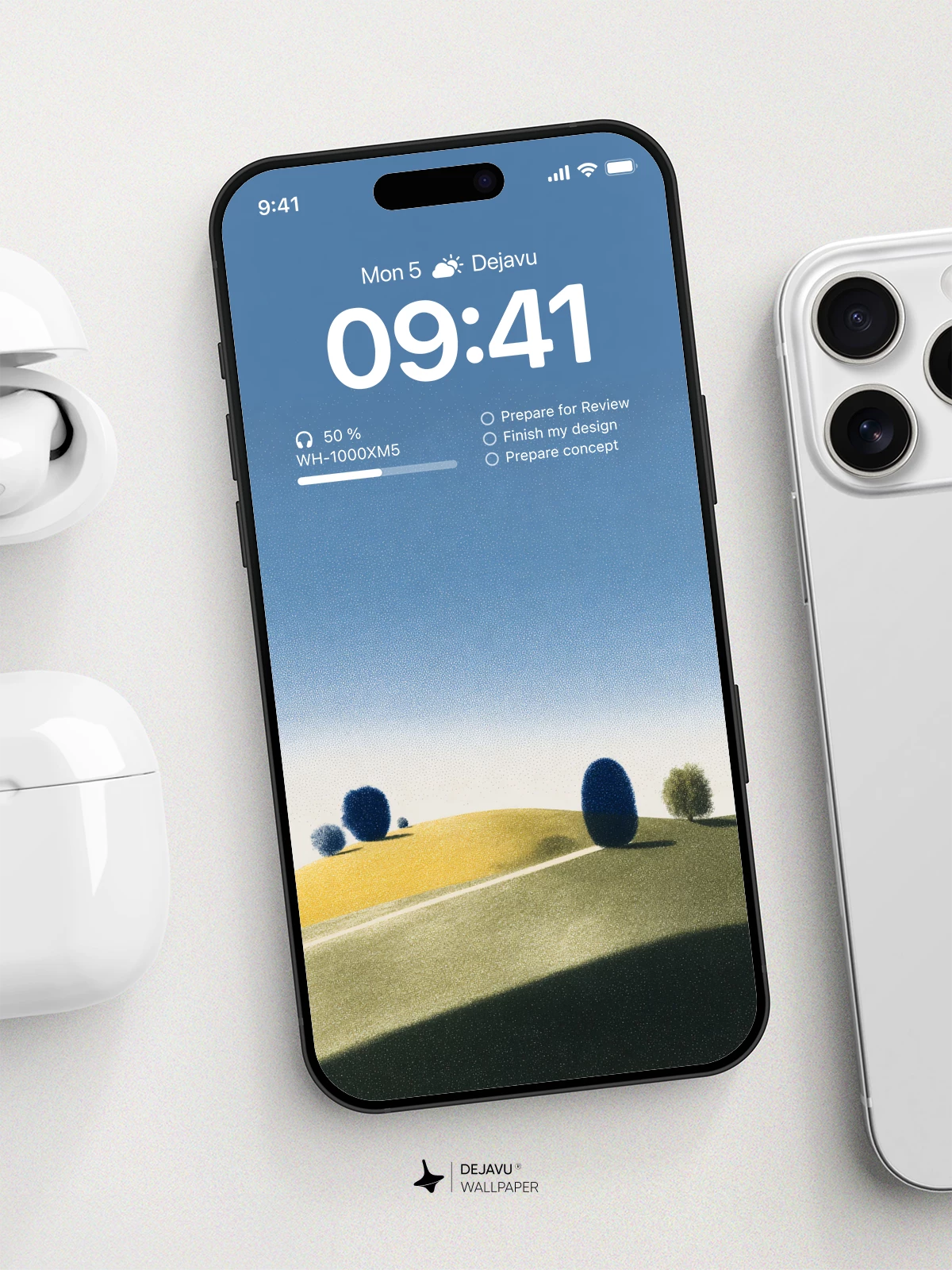 Minimal Landscape Wallpaper 4K for iPhone Lock Screen