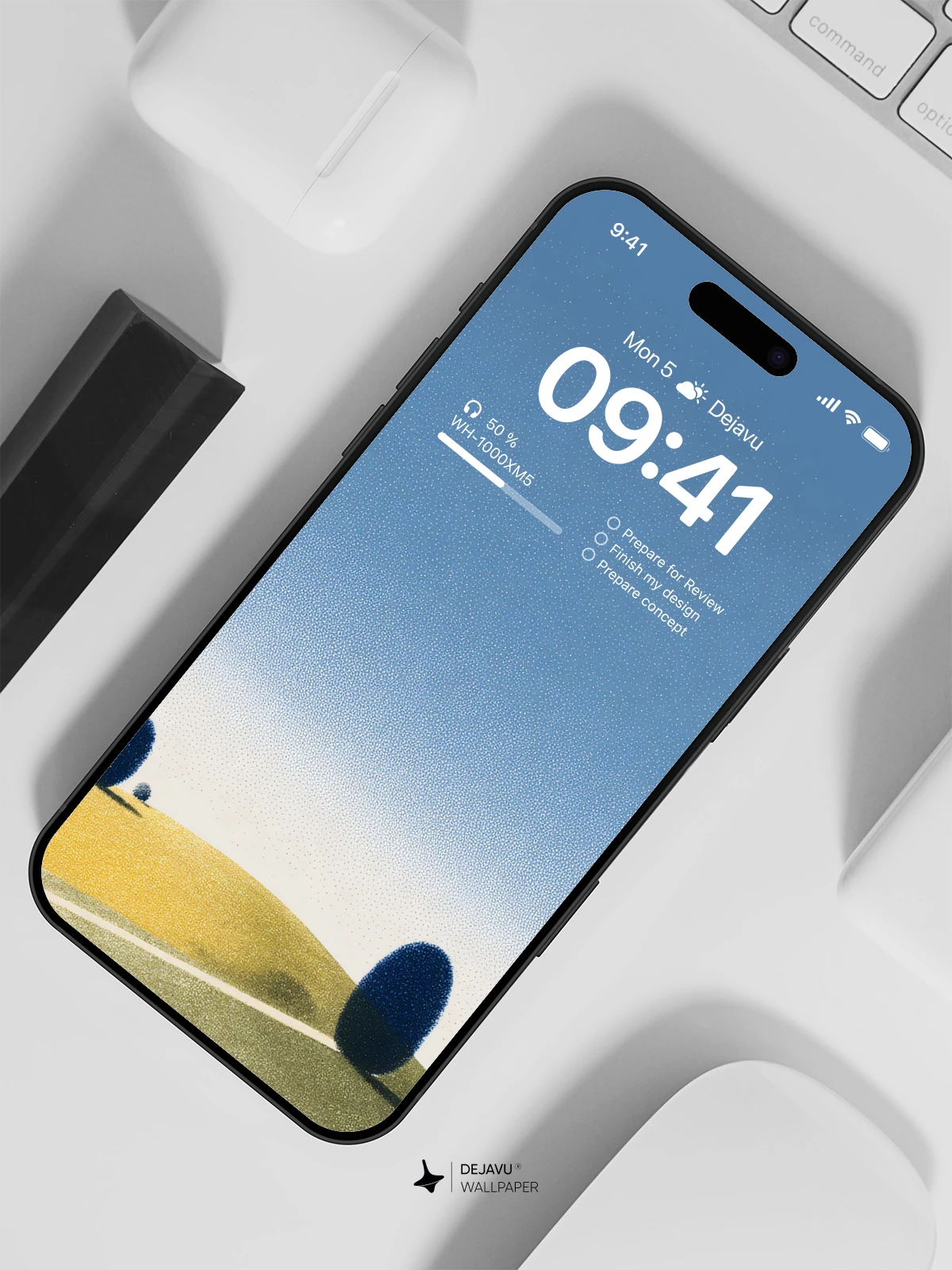 Minimal Landscape Wallpaper 4K for iPhone Lock Screen