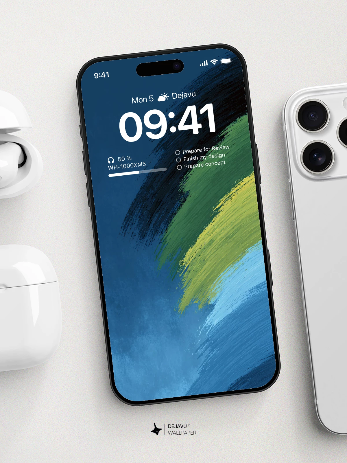Abstract Brush Stroke Wallpaper 4K for iPhone Lock Screen