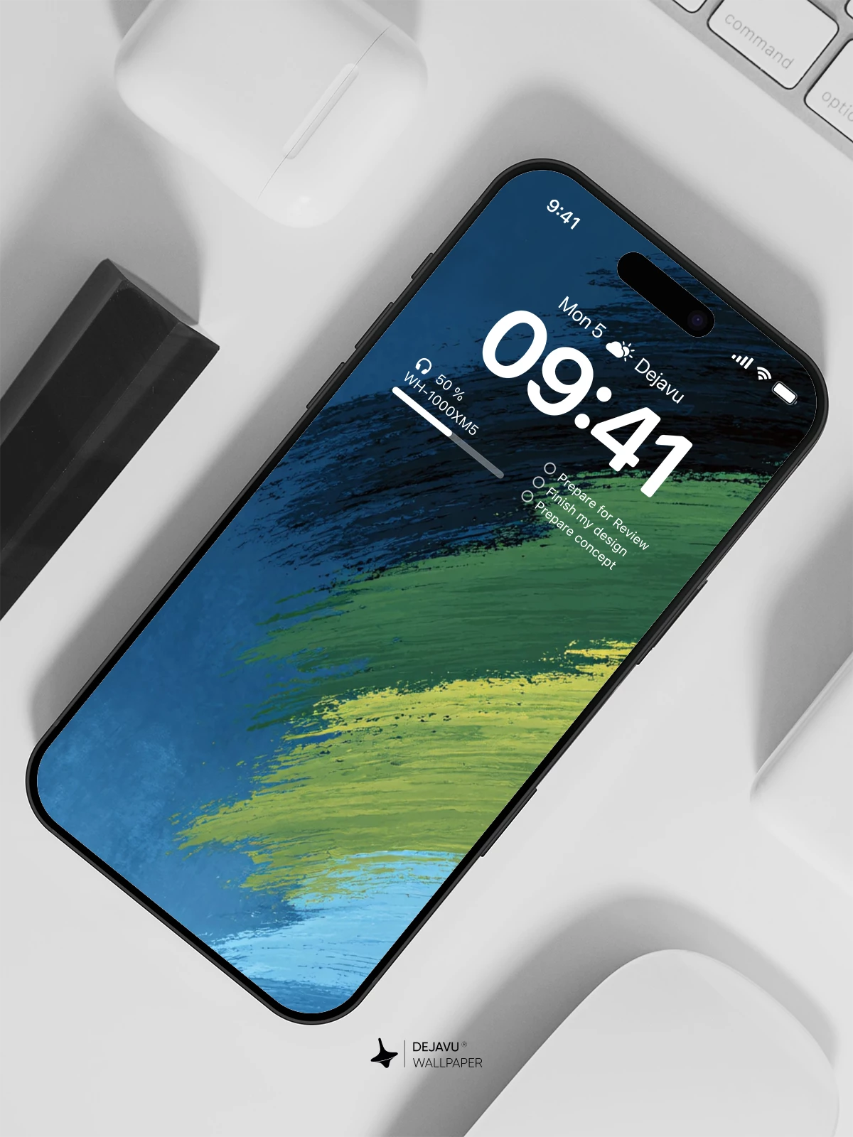 Abstract Brush Stroke Wallpaper 4K for iPhone Lock Screen
