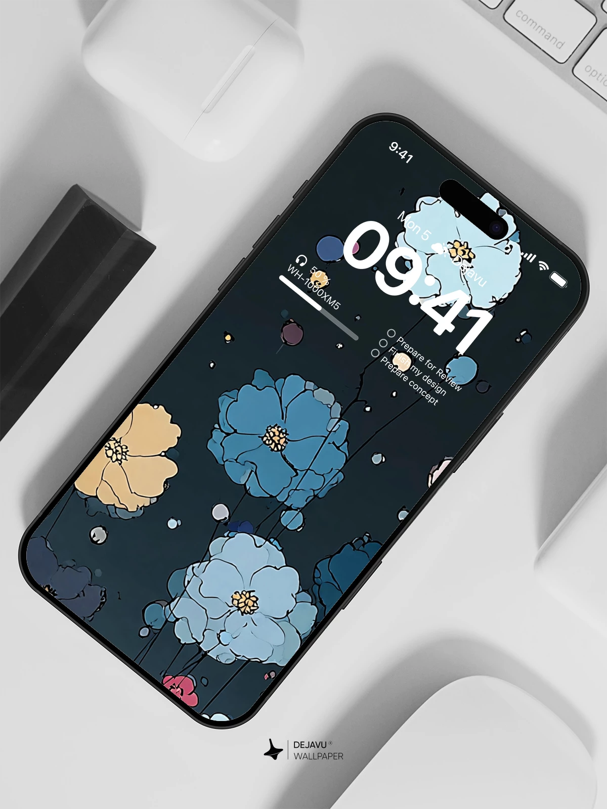 Abstract Flowers Wallpaper 4K for iPhone Lock Screen