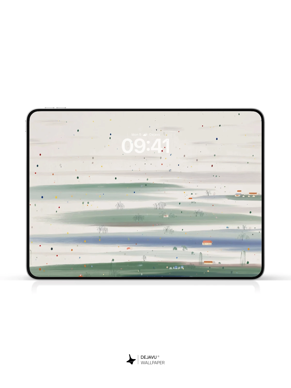Minimal Landscape Watercolor Wallpaper 4K for iPhone Lock Screen