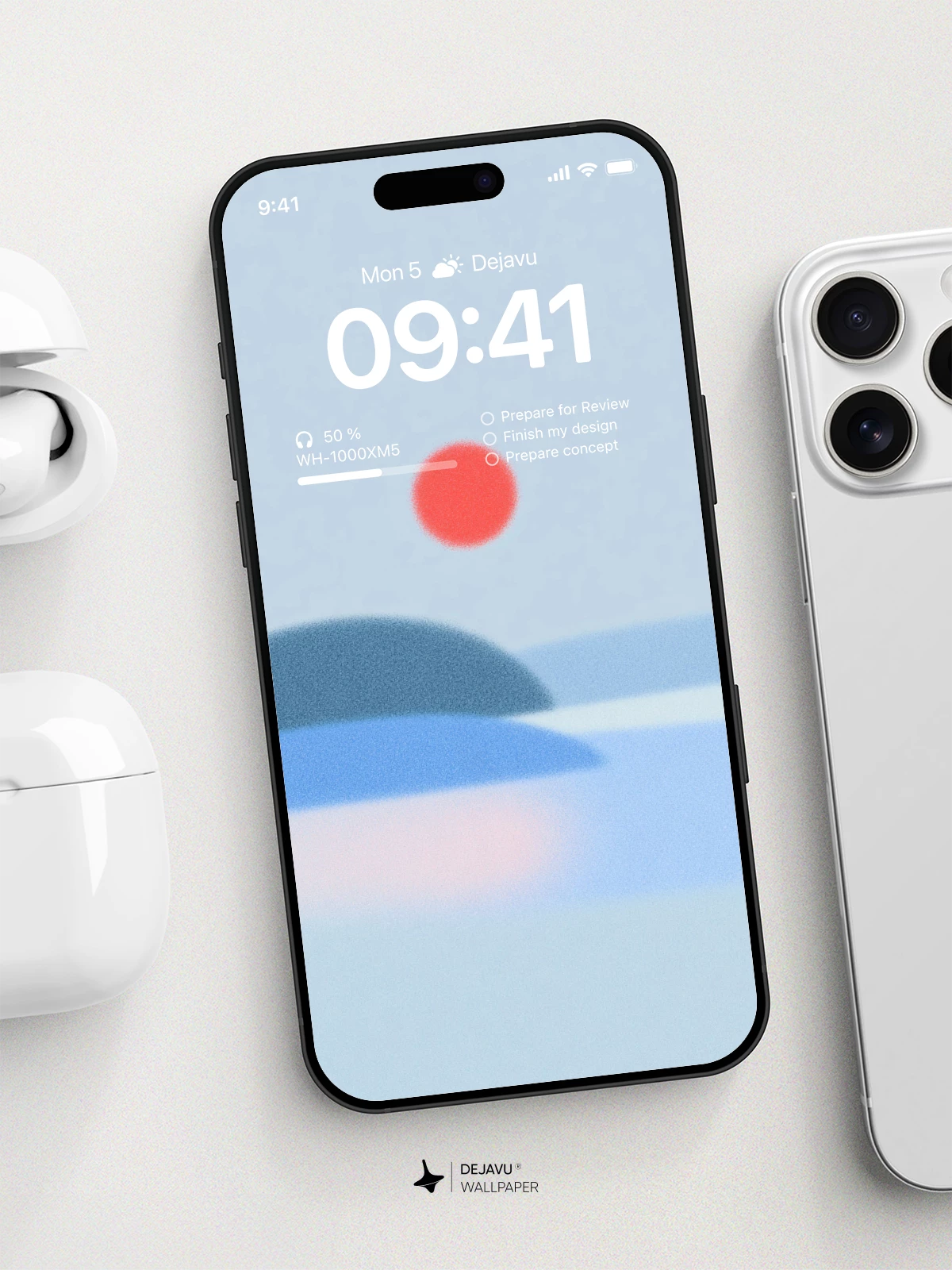 Minimalist Sunrise Wallpaper 4K for iPhone Lock Screen