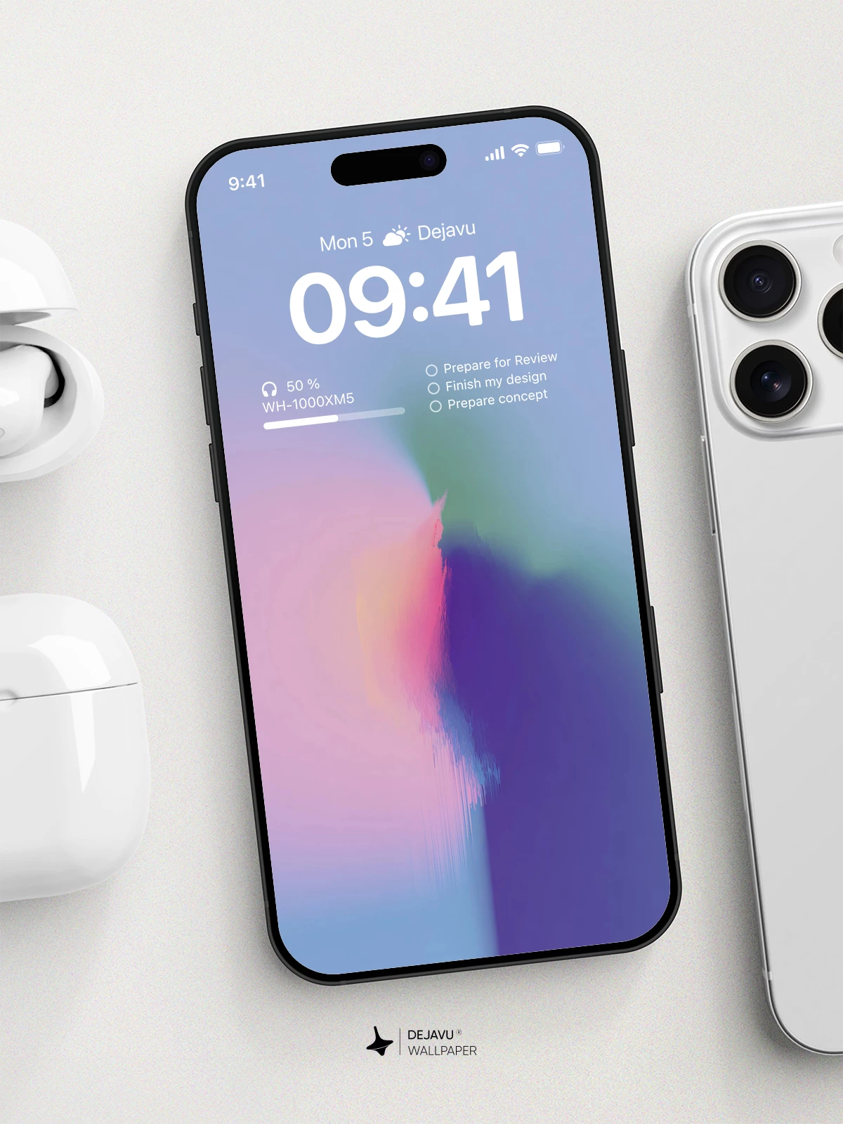 Abstract Gradient Wallpaper 4K for iPhone Lock Screen