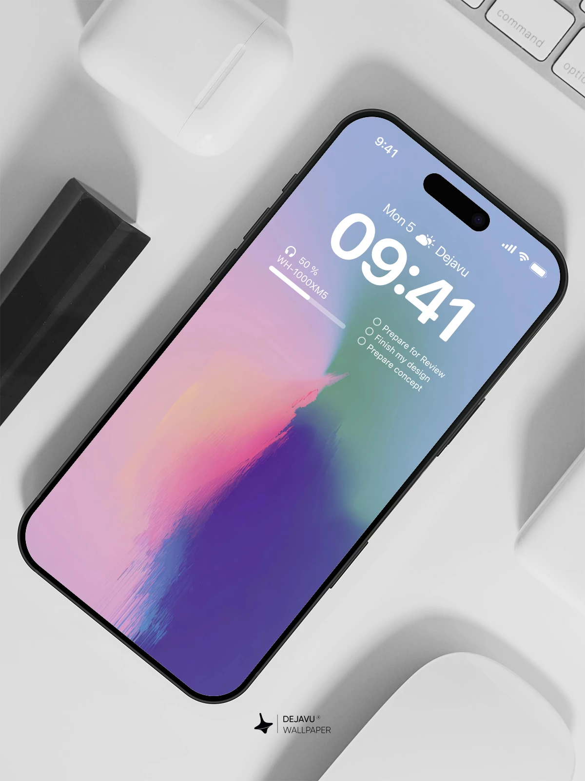 Abstract Gradient Wallpaper 4K for iPhone Lock Screen