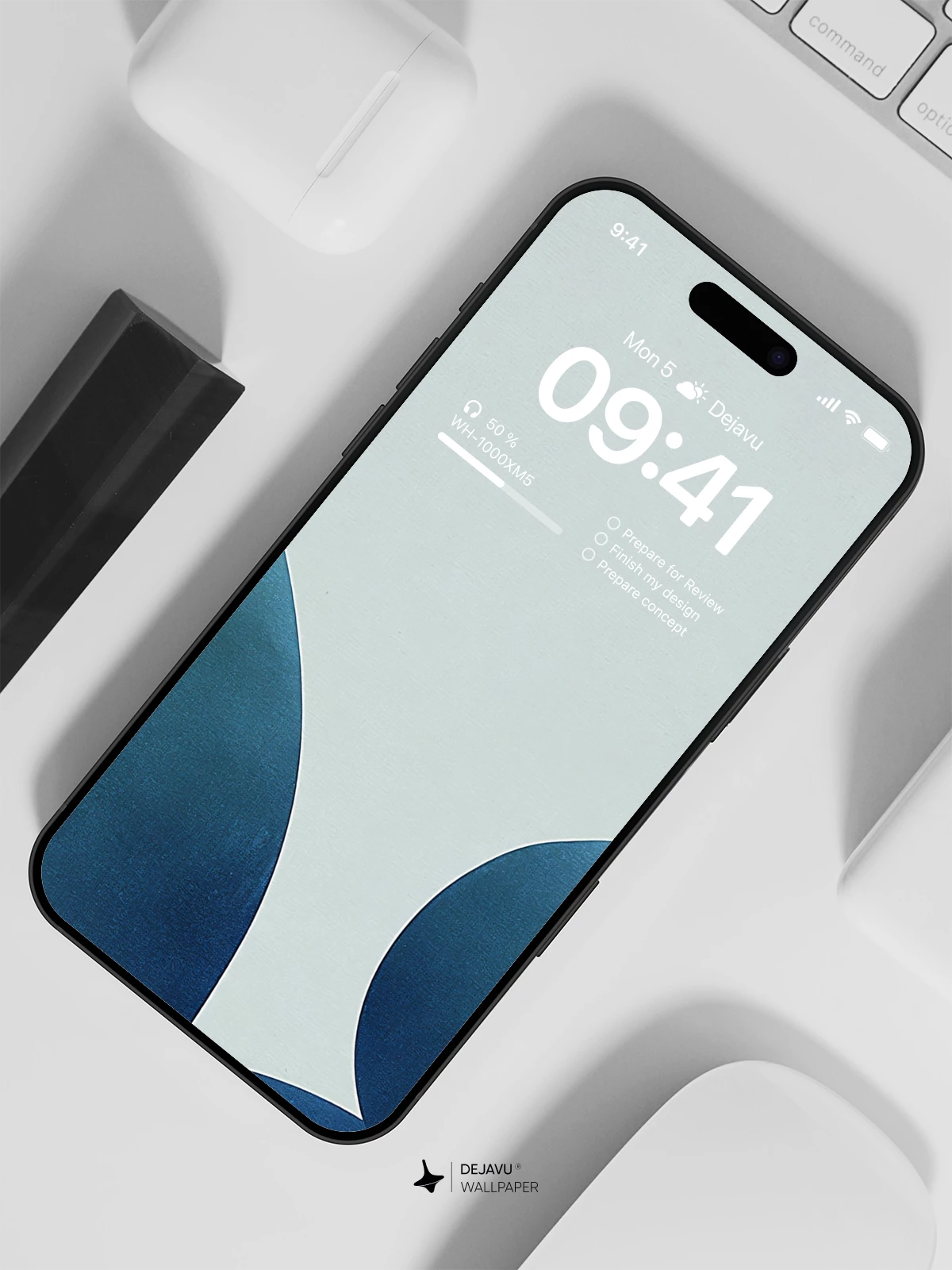 Blue Abstract Wallpaper 4K for Mobile Background