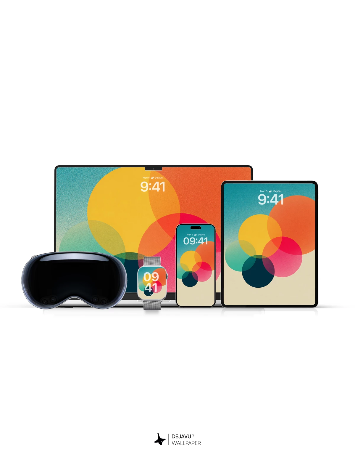 Colorful Circles Wallpaper 4K for iPhone Lock Screen