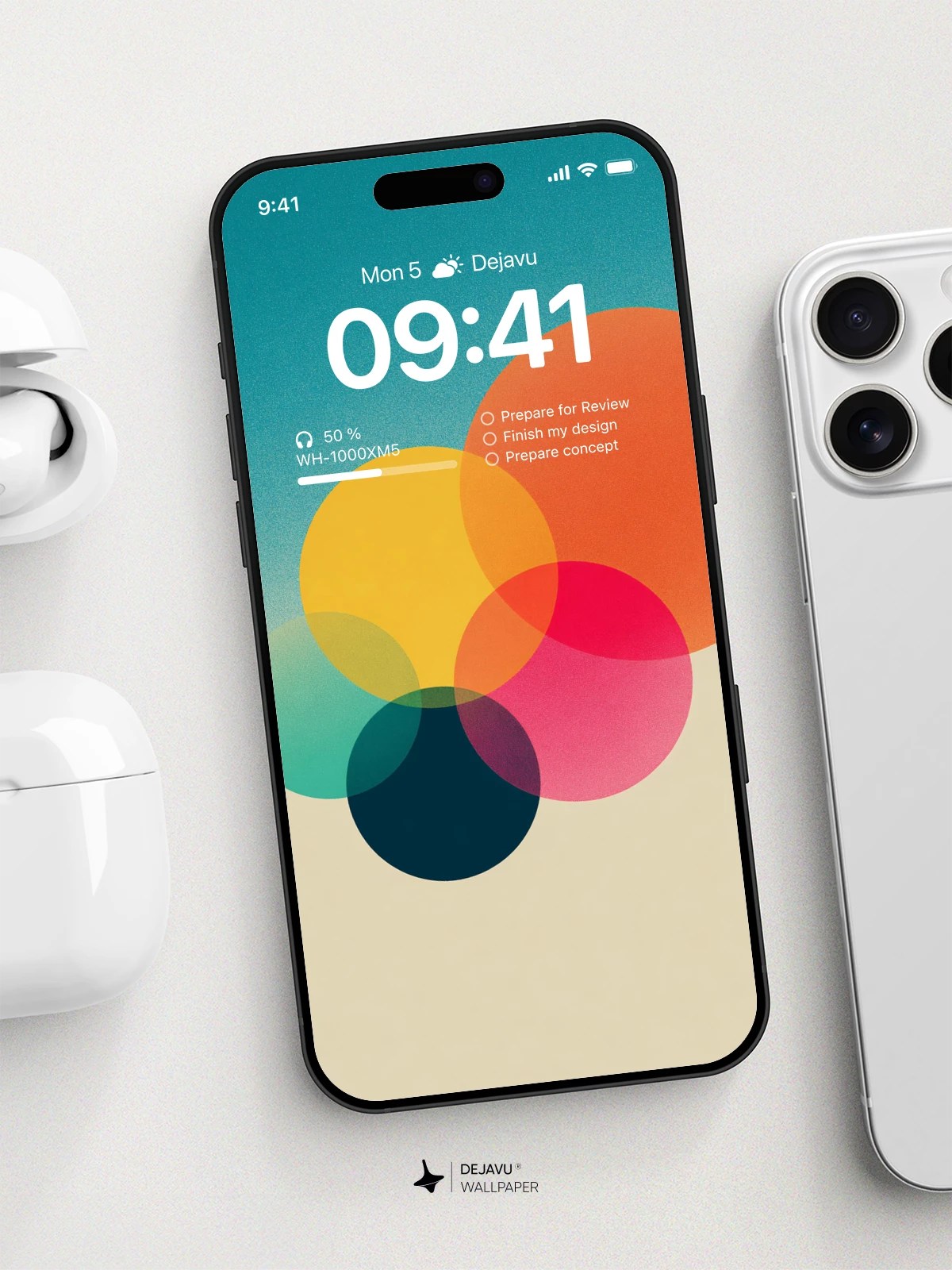 Colorful Circles Wallpaper 4K for iPhone Lock Screen