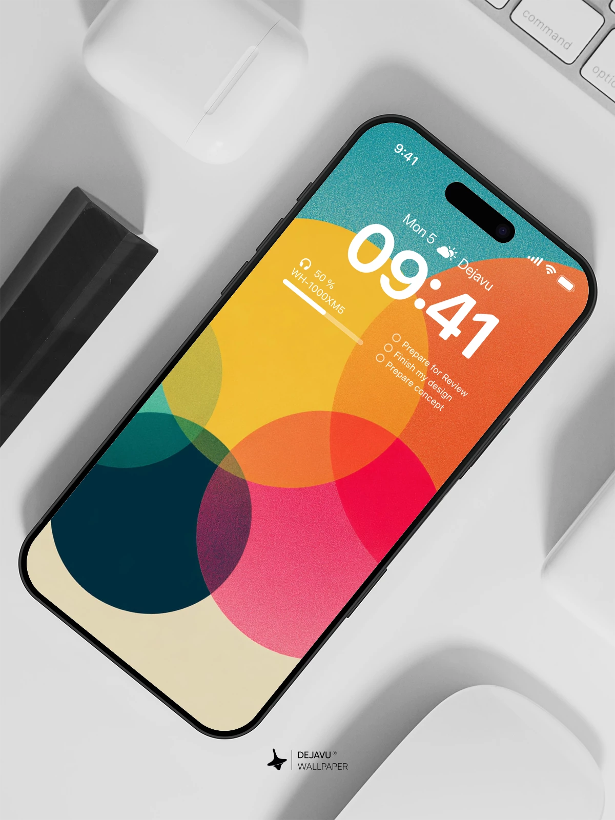 Colorful Circles Wallpaper 4K for iPhone Lock Screen