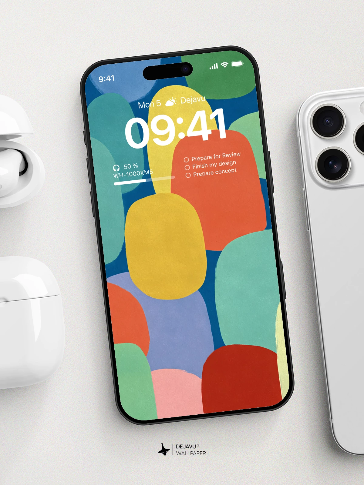 Abstract Shapes Wallpaper 4K for iPhone Lock Screen