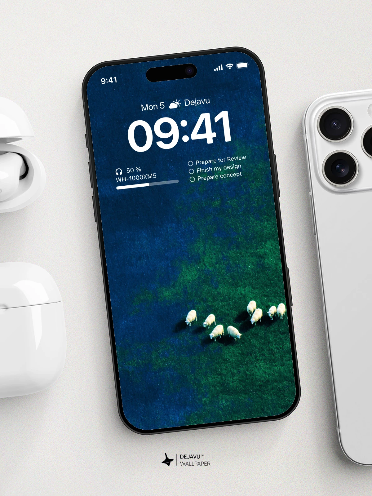 Sheep Grazing Wallpaper 4K for Mobile Background