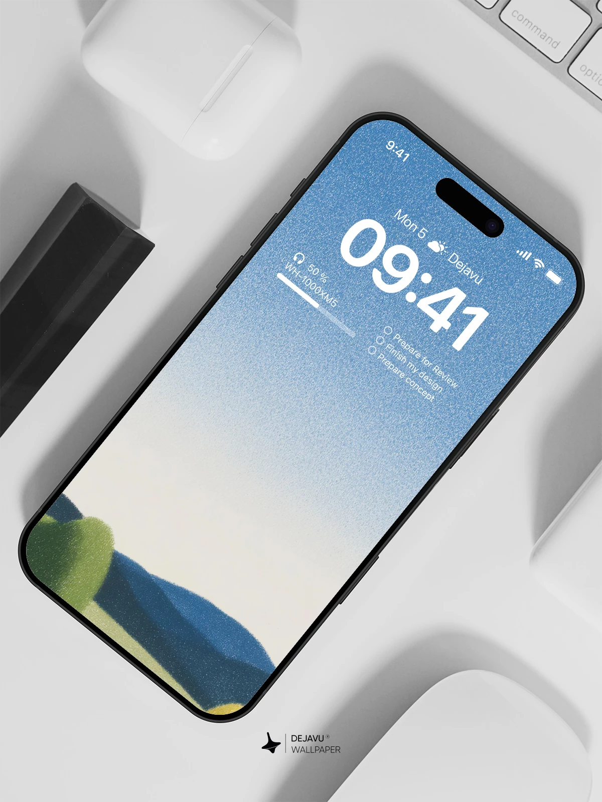 Minimalist Landscape Wallpaper 4K for iPhone Lock Screen