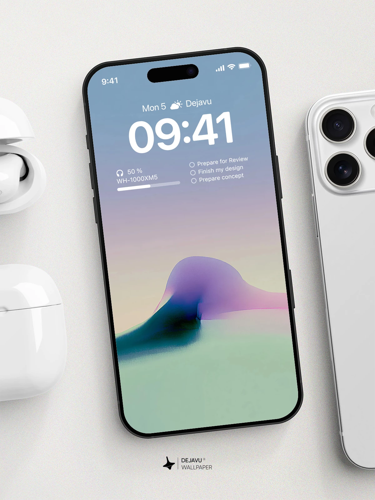 Abstract Gradient Wallpaper 4K for iPhone Lock Screen