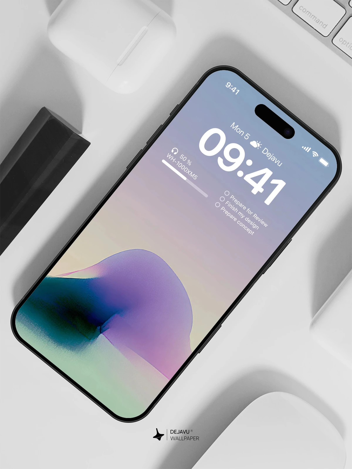 Abstract Gradient Wallpaper 4K for iPhone Lock Screen