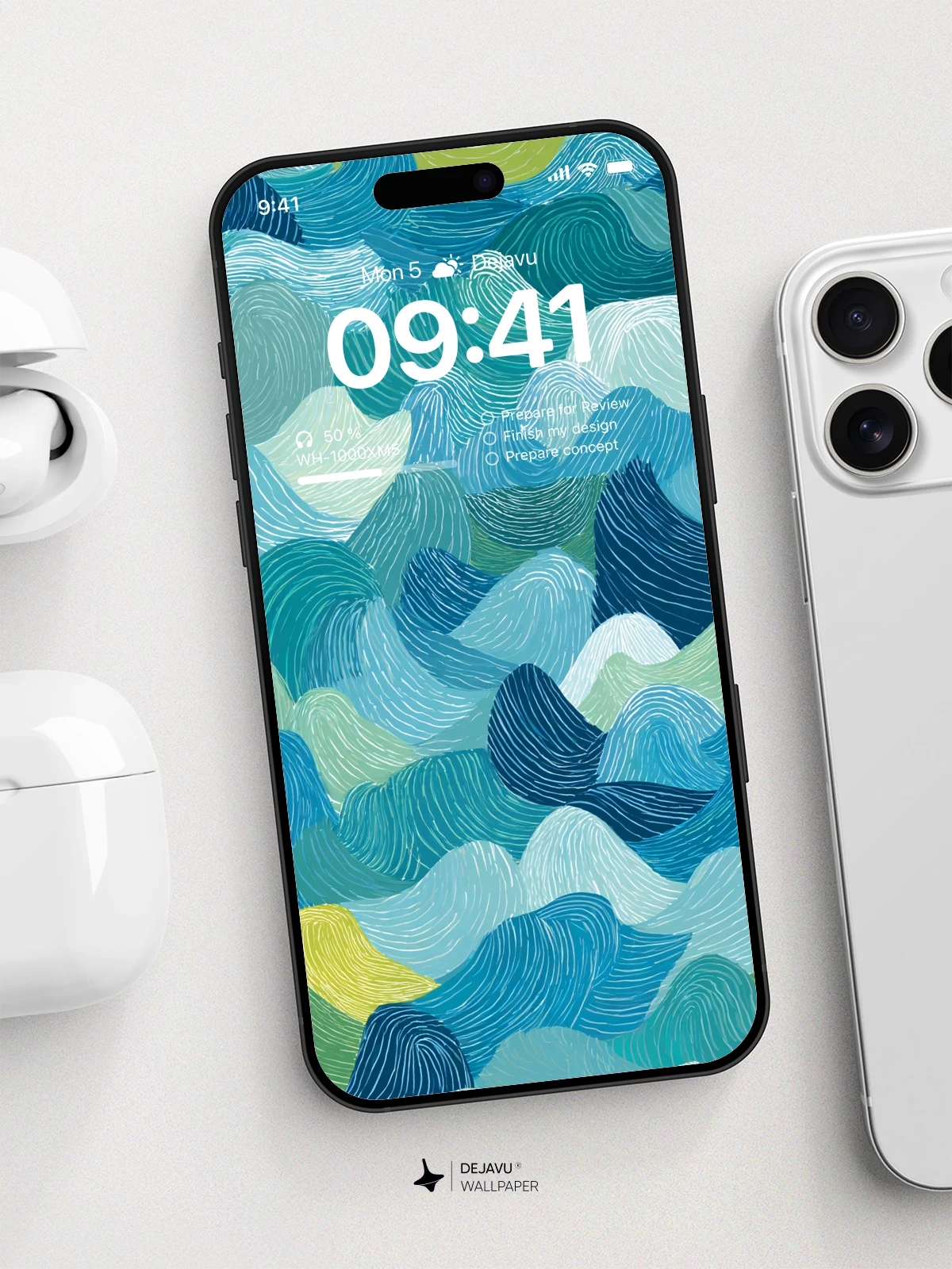 Abstract Wave Wallpaper 4K for iPhone Lock Screen