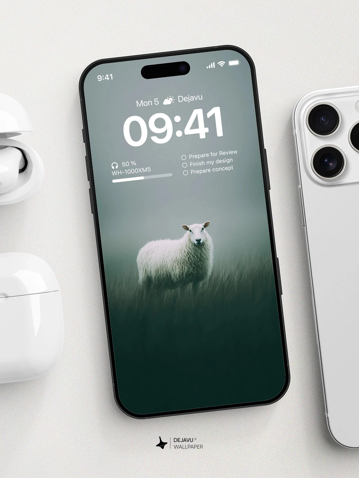 White Sheep Wallpaper 4K for Mobile Background