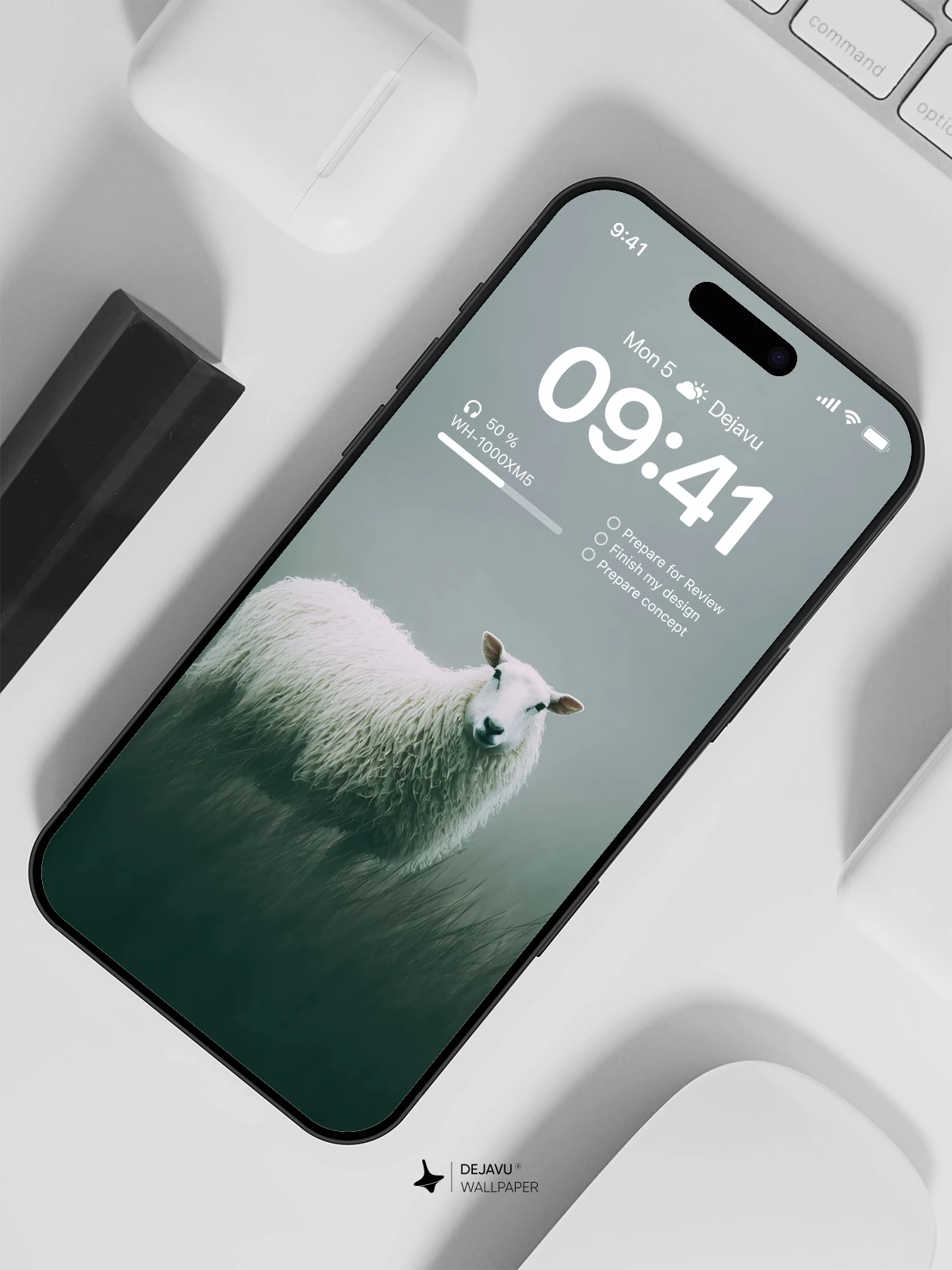 White Sheep Wallpaper 4K for Mobile Background