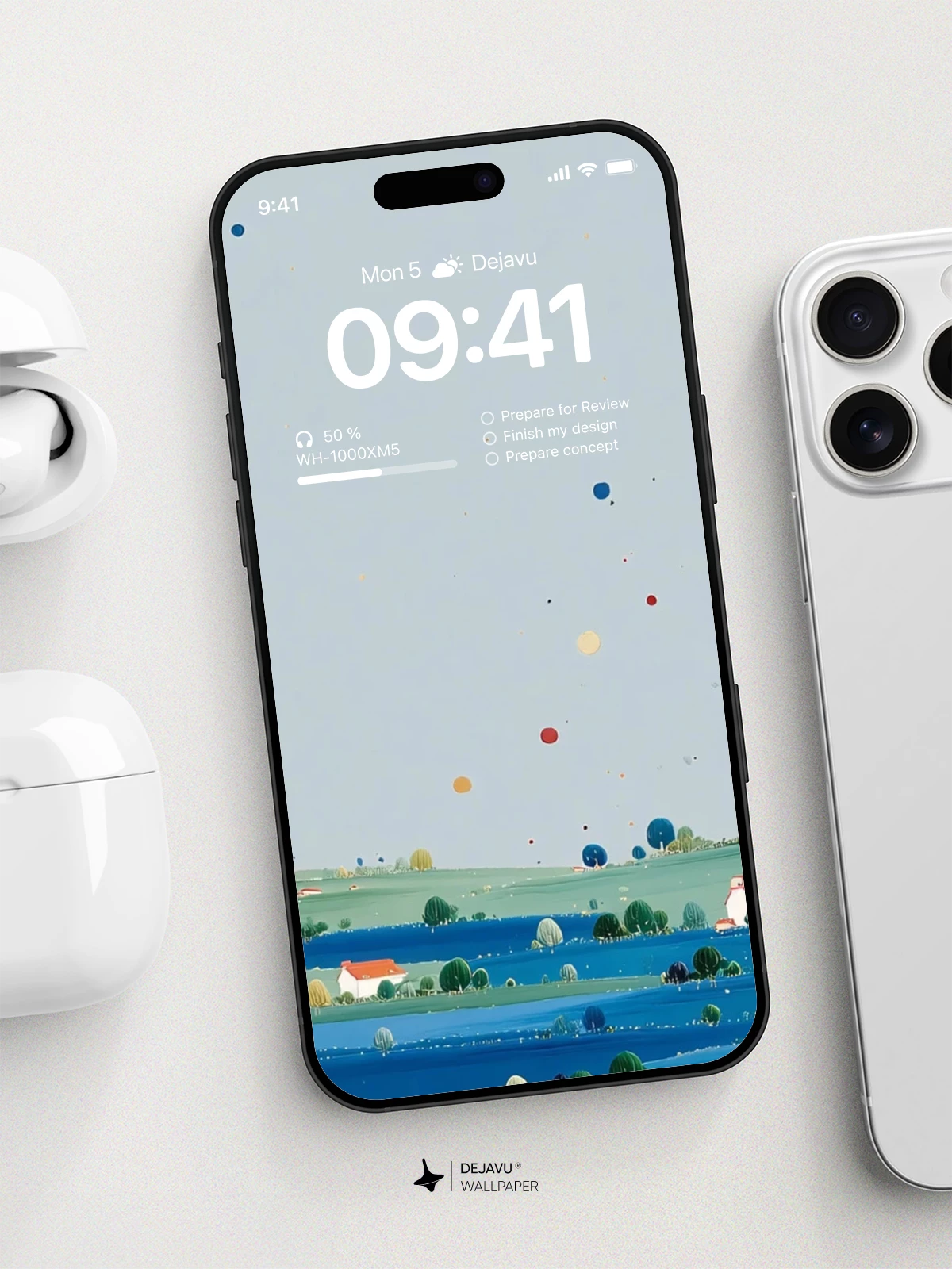 Minimalist Landscape Wallpaper 4K for iPhone Lock Screen