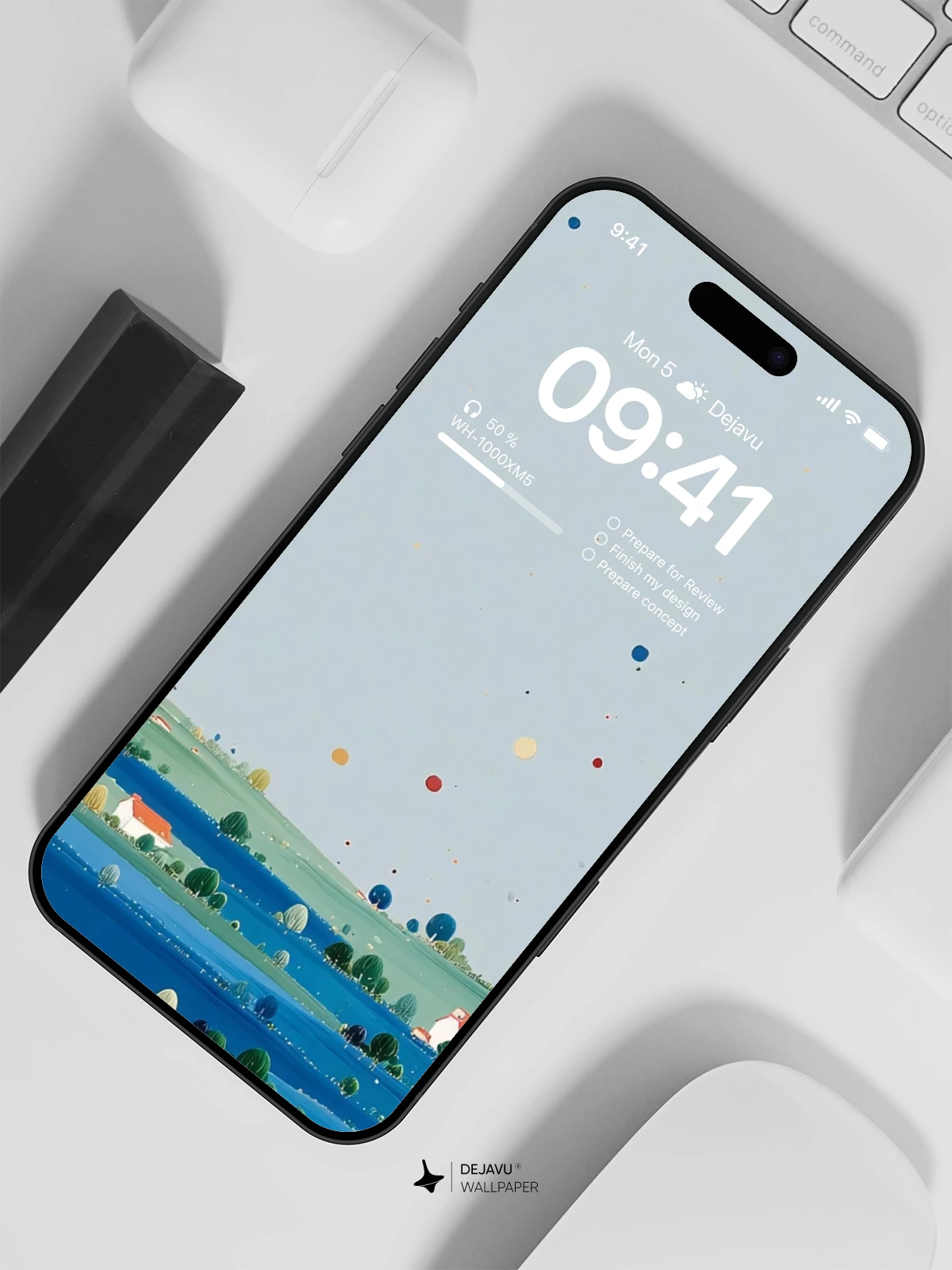 Minimalist Landscape Wallpaper 4K for iPhone Lock Screen