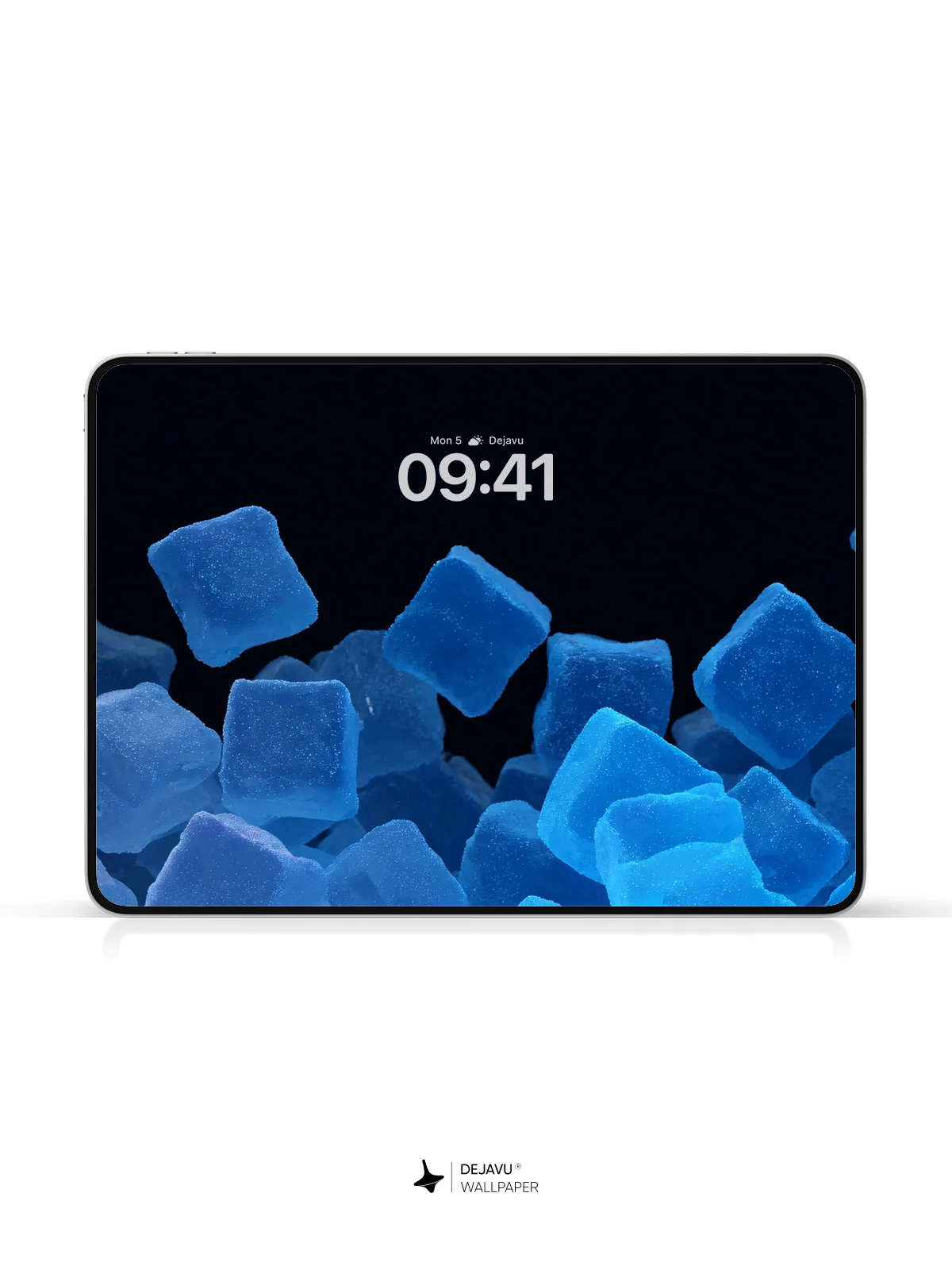 Blue Sugar Cubes Wallpaper 4K for iPhone Lock Screen